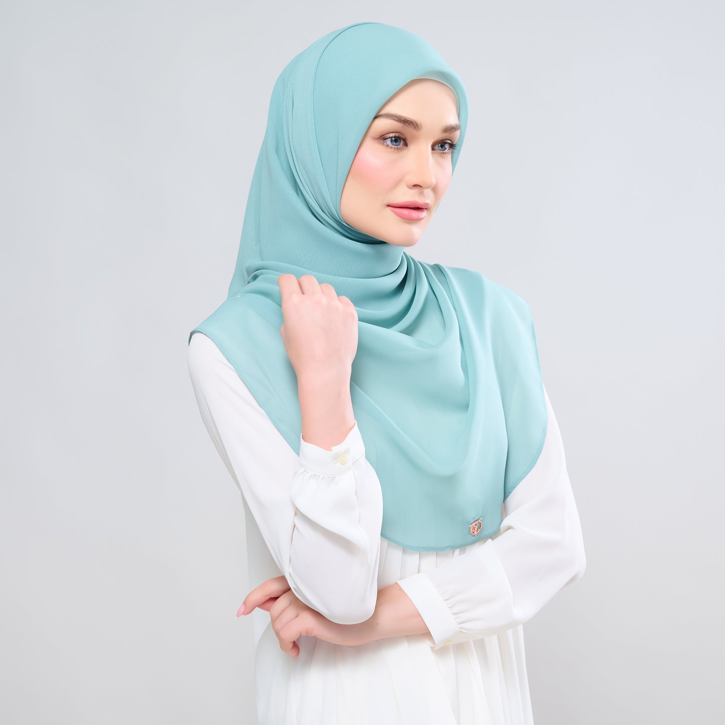Hayfa Bawal Curve 48 in Turqouise