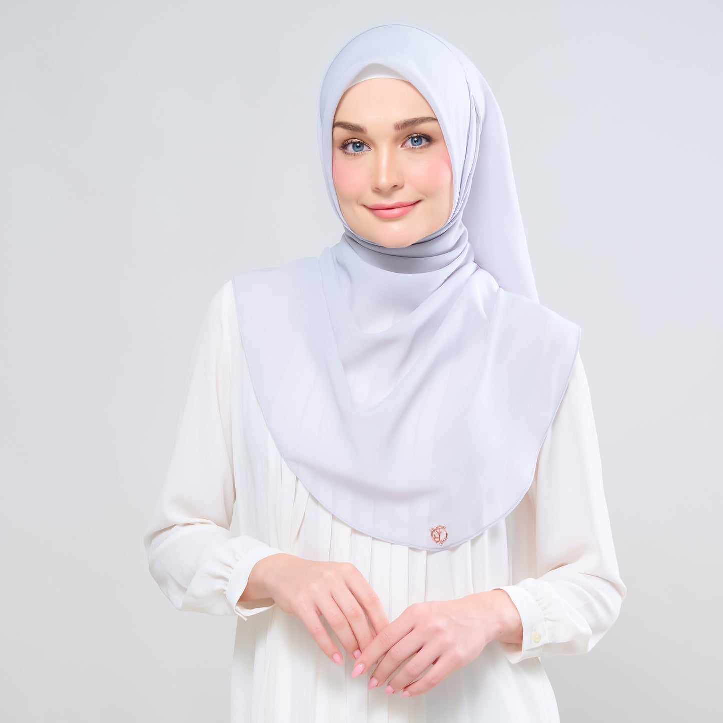 Hayfa Bawal Curve 48 in Light Grey