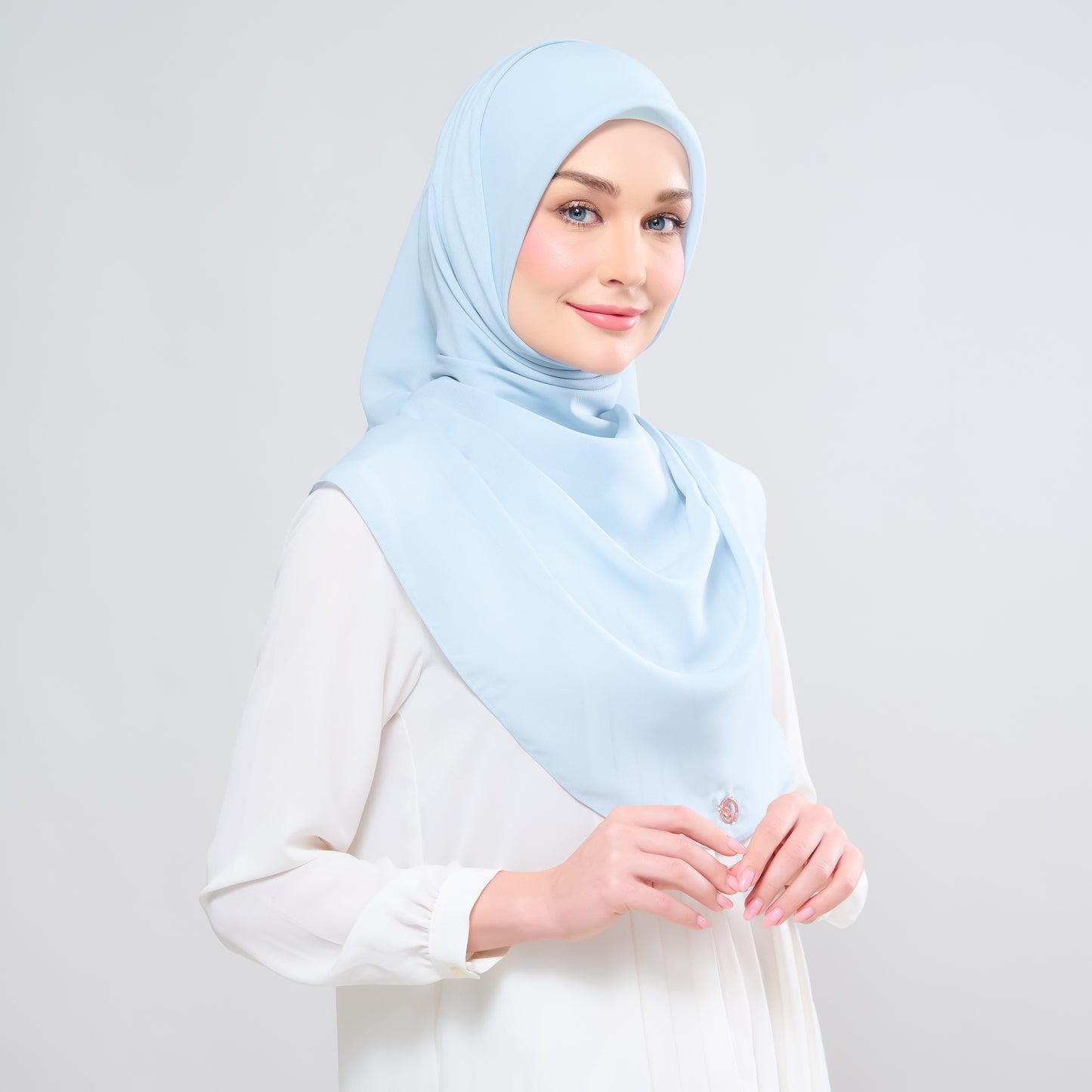 Hayfa Bawal Curve 48 in Baby Blue