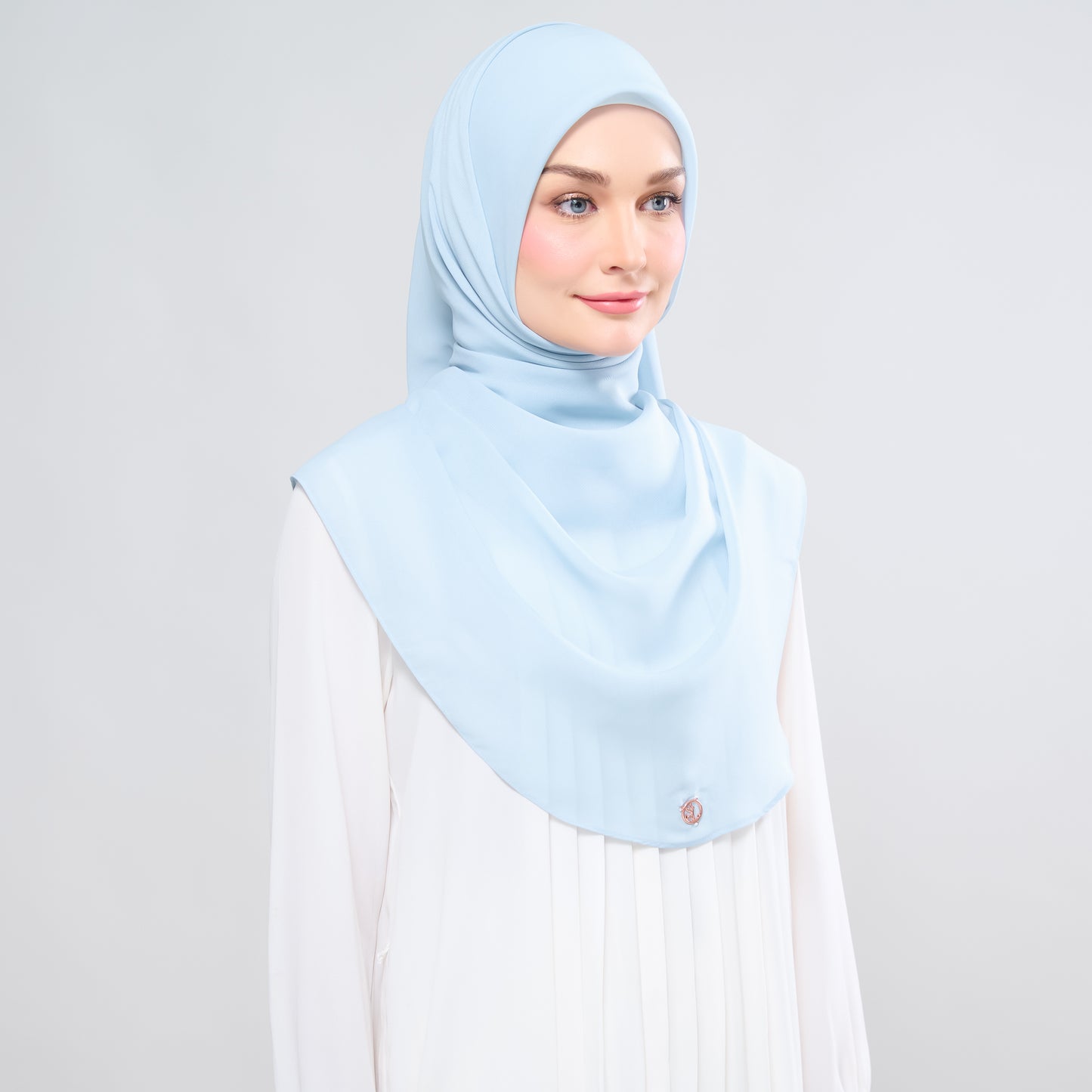 Hayfa Bawal Curve 48 in Baby Blue