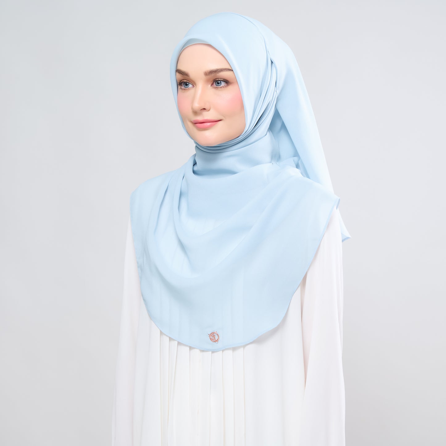 Hayfa Bawal Curve 48 in Baby Blue