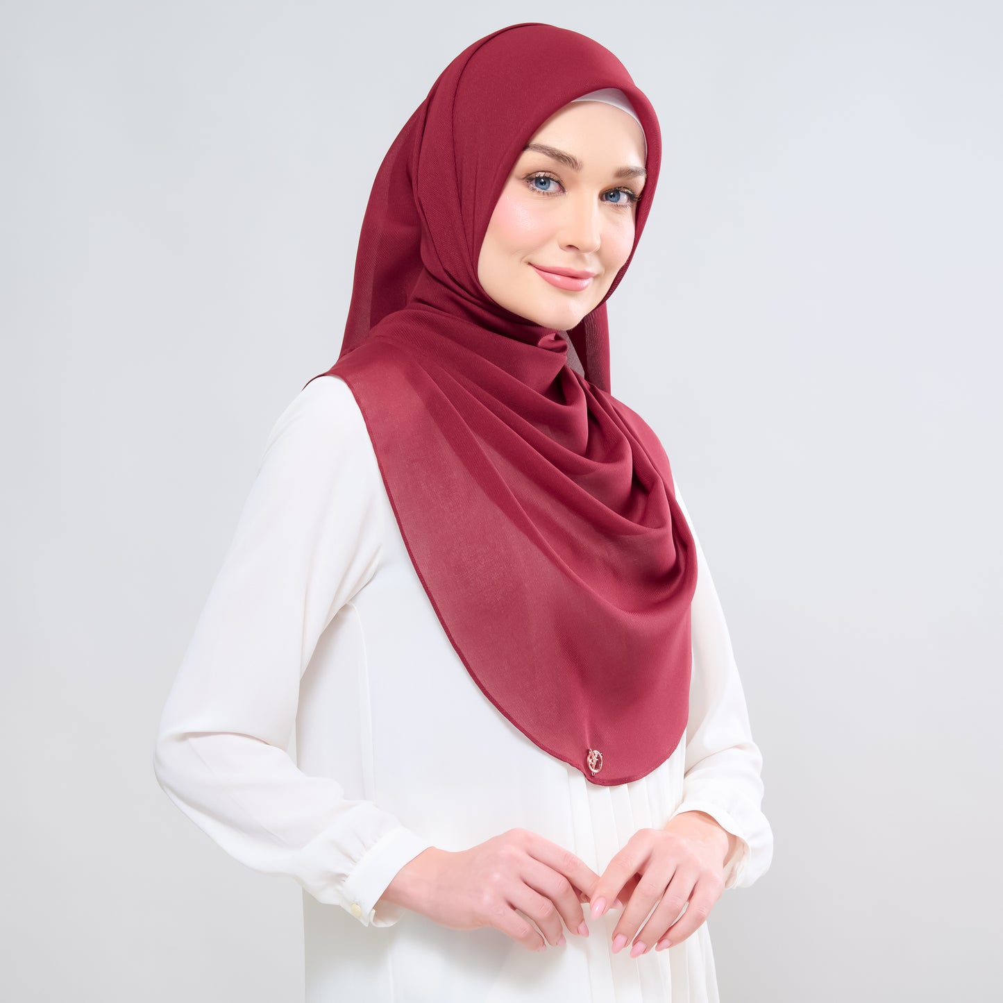 Hayfa Bawal Curve 48 in Maroon