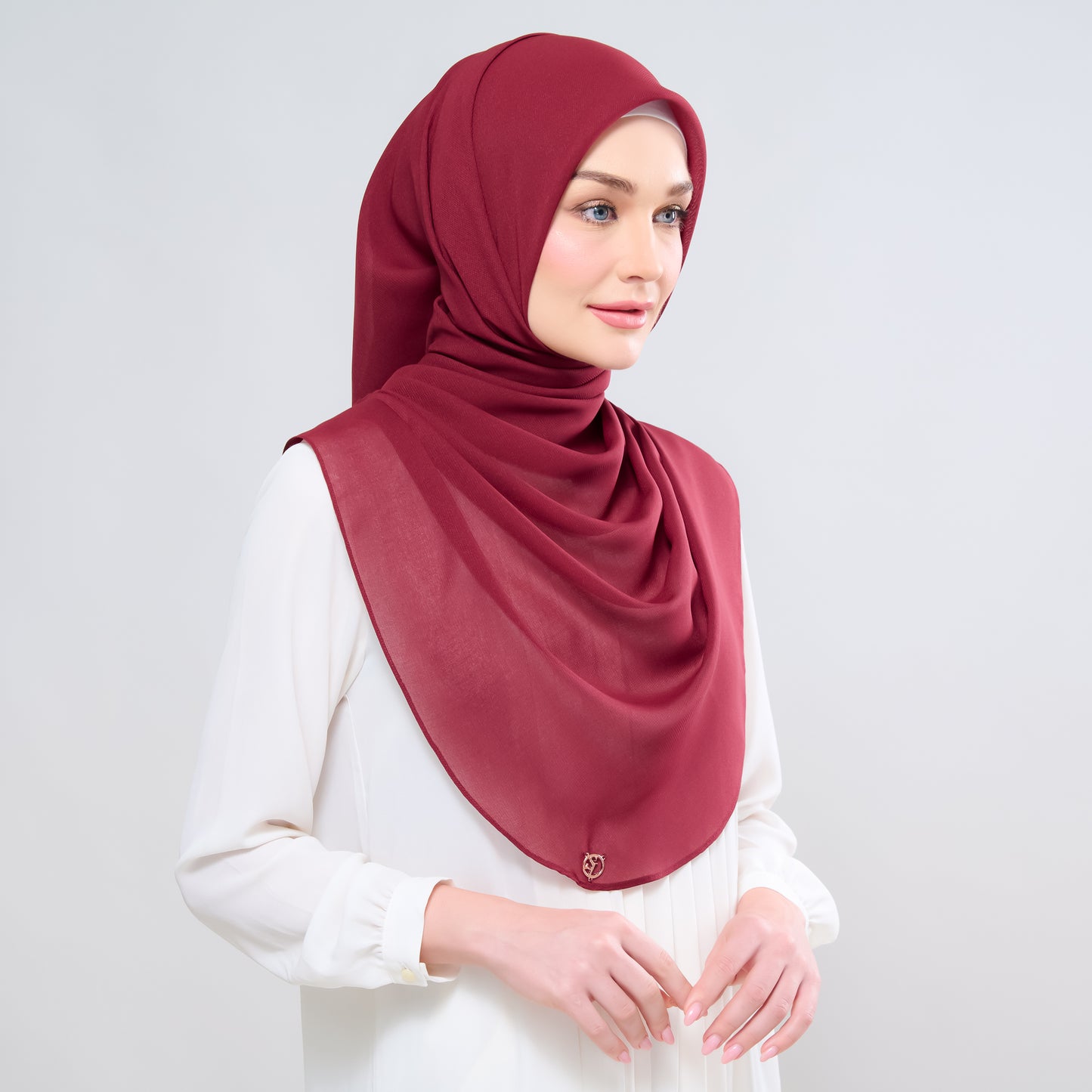 Hayfa Bawal Curve 48 in Maroon