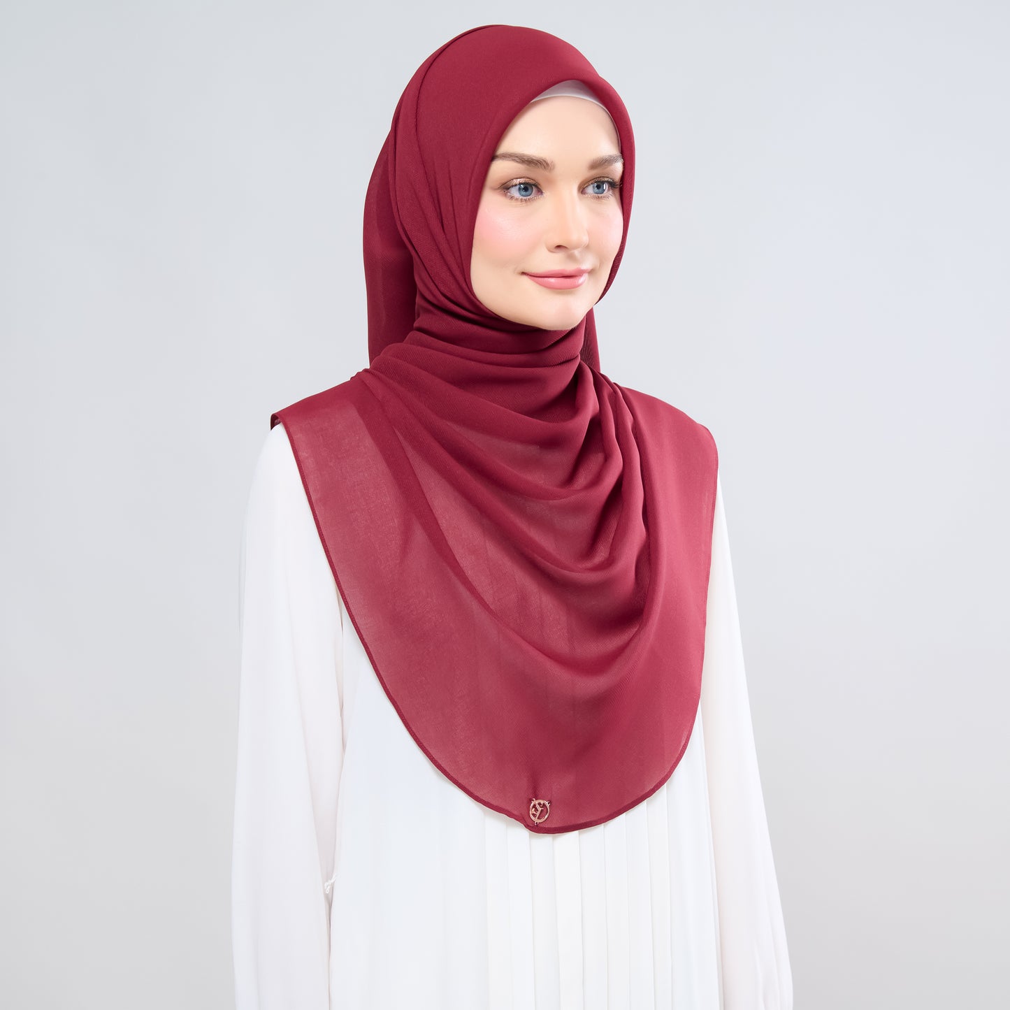 Hayfa Bawal Curve 48 in Maroon