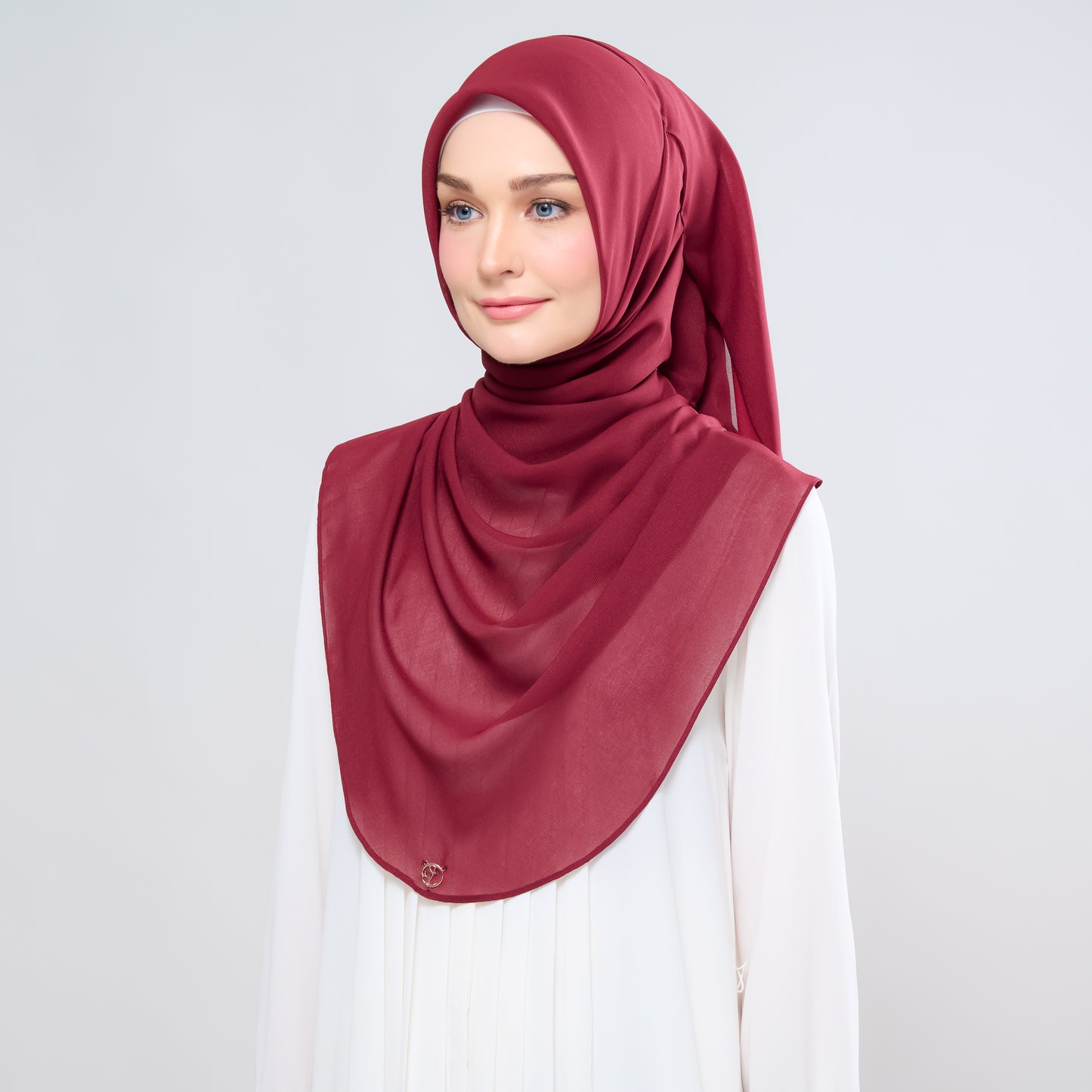 Hayfa Bawal Curve 48 in Maroon
