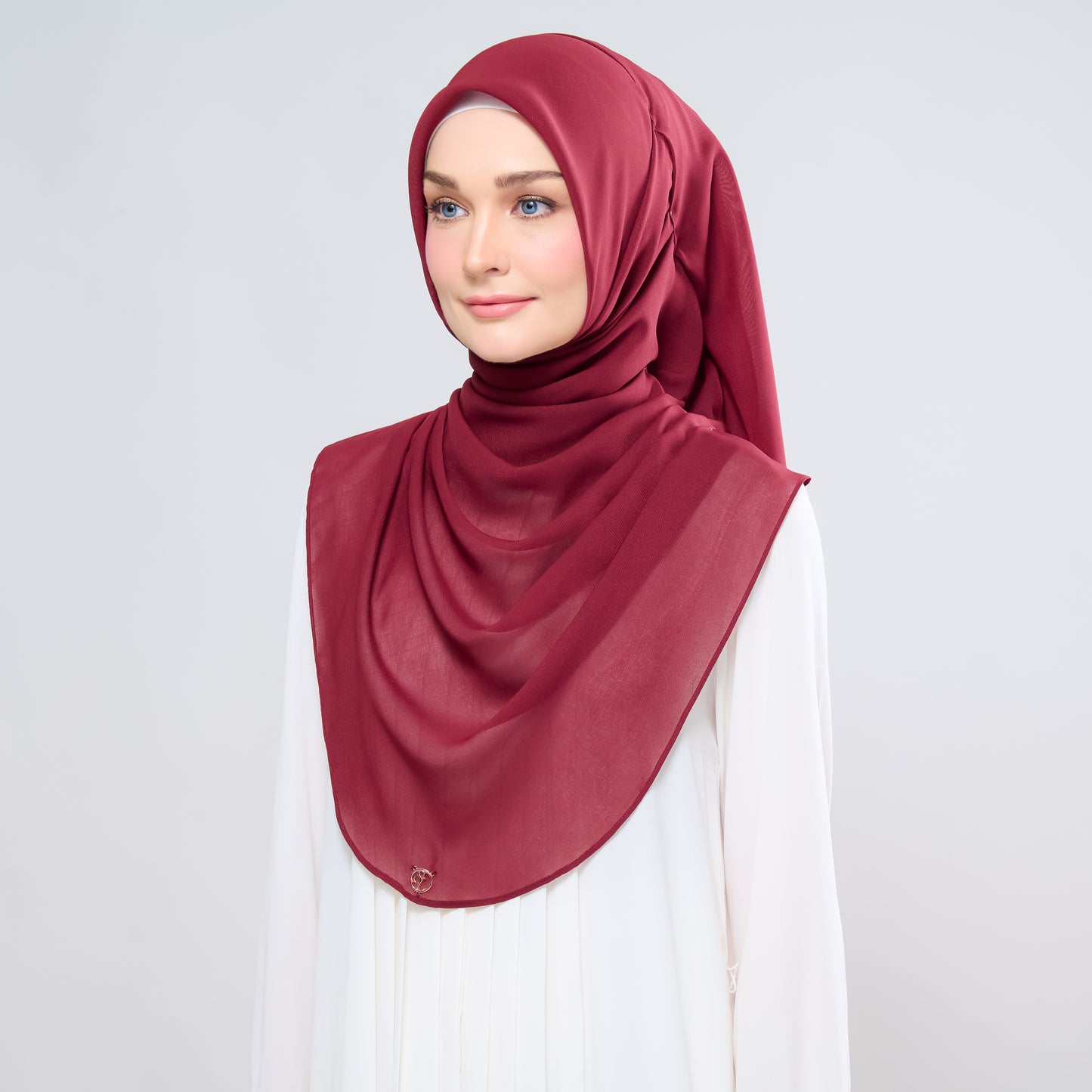 Hayfa Bawal Curve 48 in Maroon