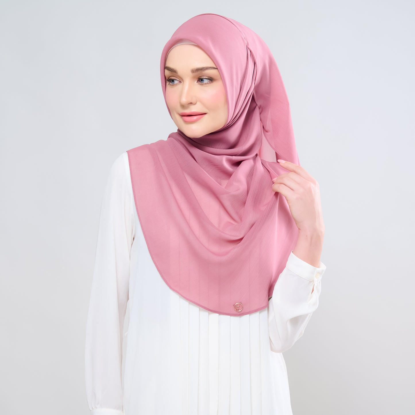 Hayfa Bawal Curve 48 in Pink Mauve