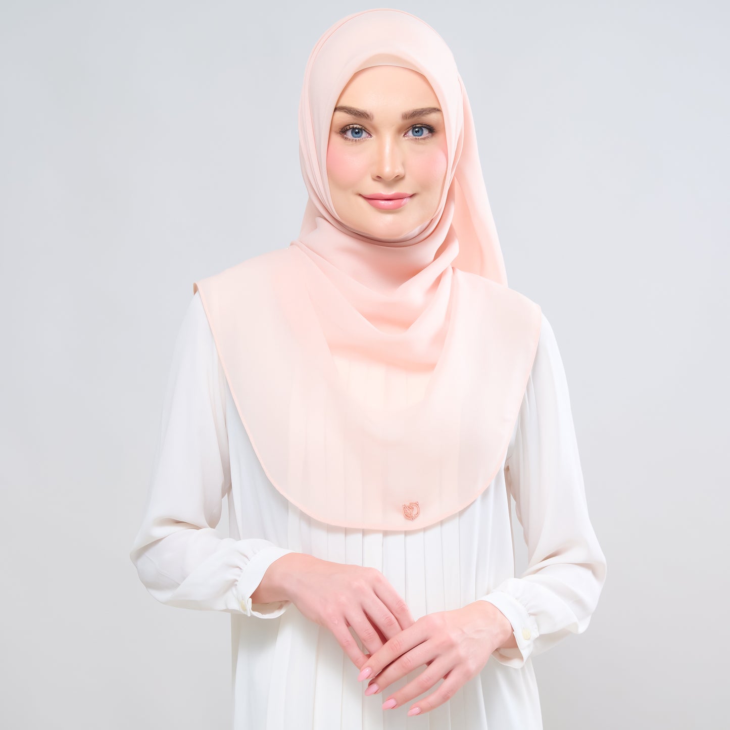 Hayfa Bawal Curve 48 in Light Peach