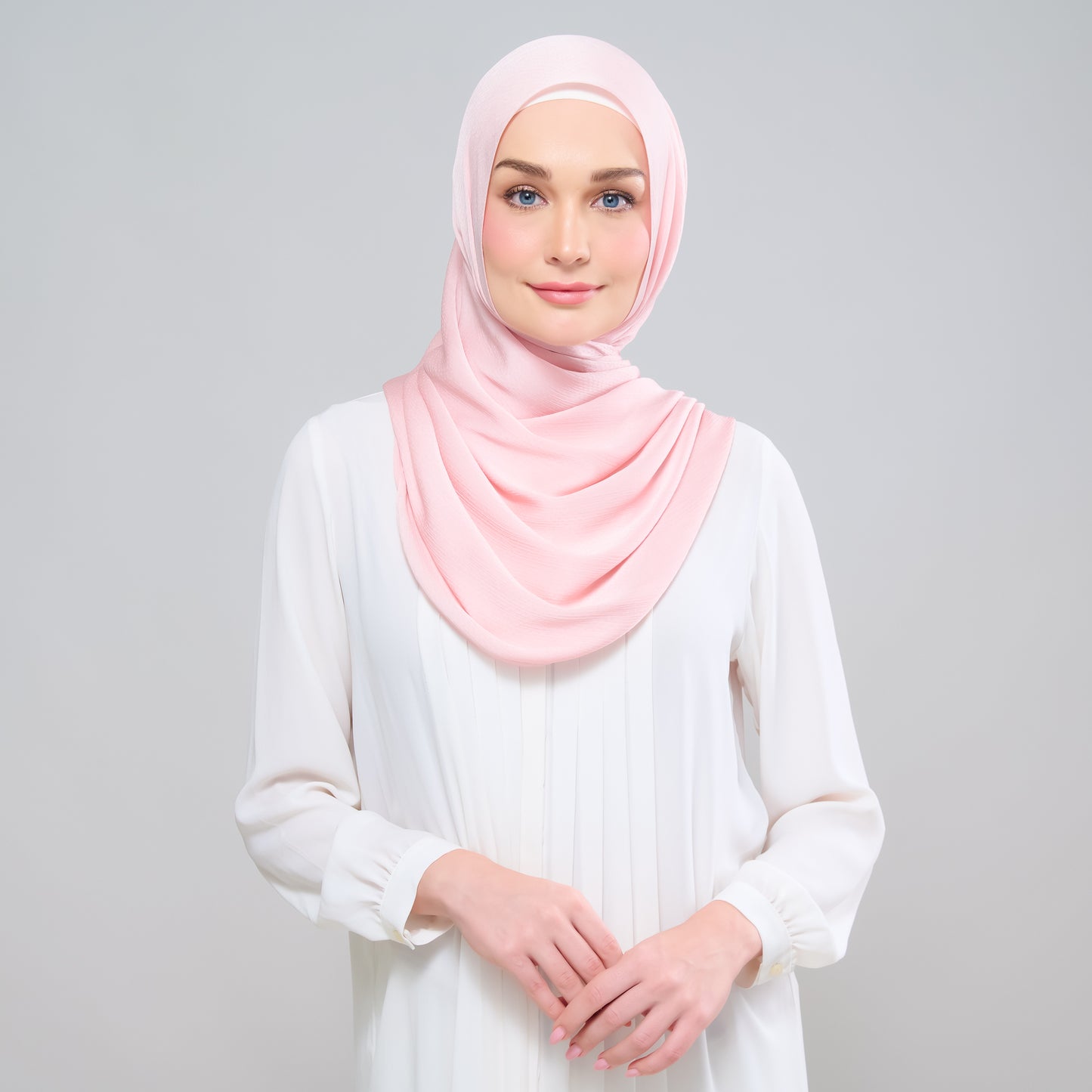 Scarlet Silk Shawl in Rose Pink