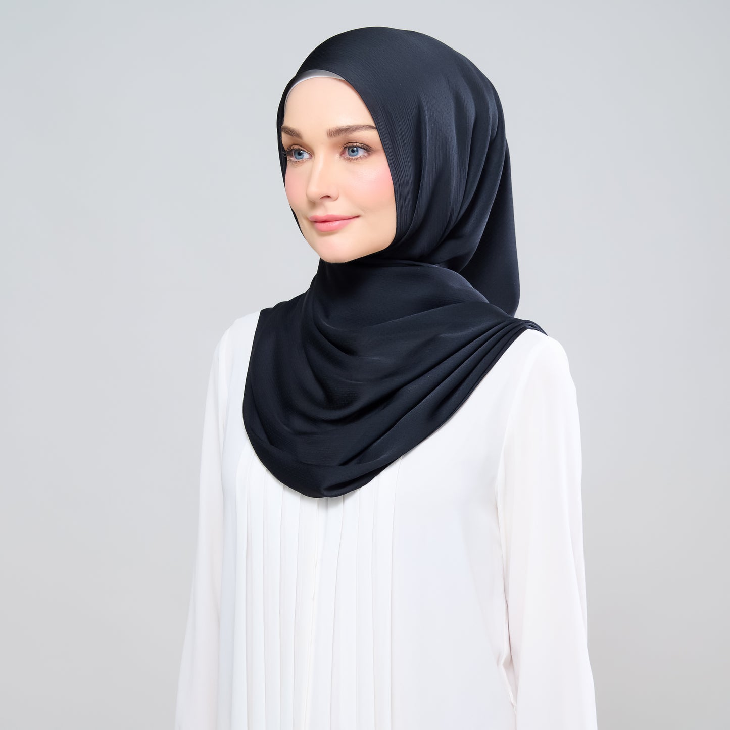 Scarlet Silk Shawl in Black