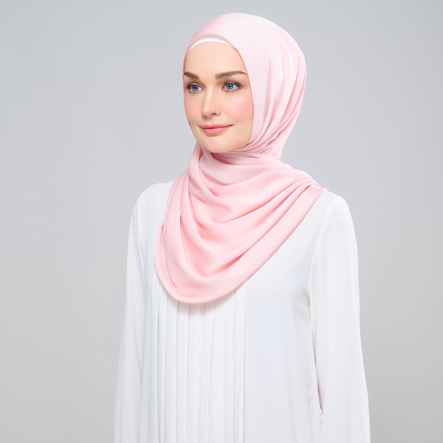 Scarlet Silk Shawl in Rose Pink