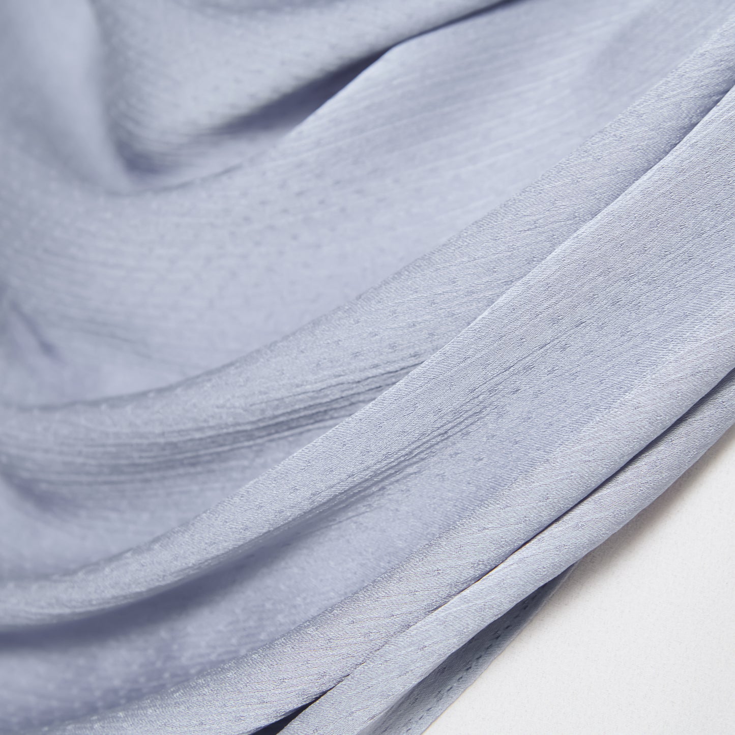 Scarlet Silk Shawl in Metal Blue