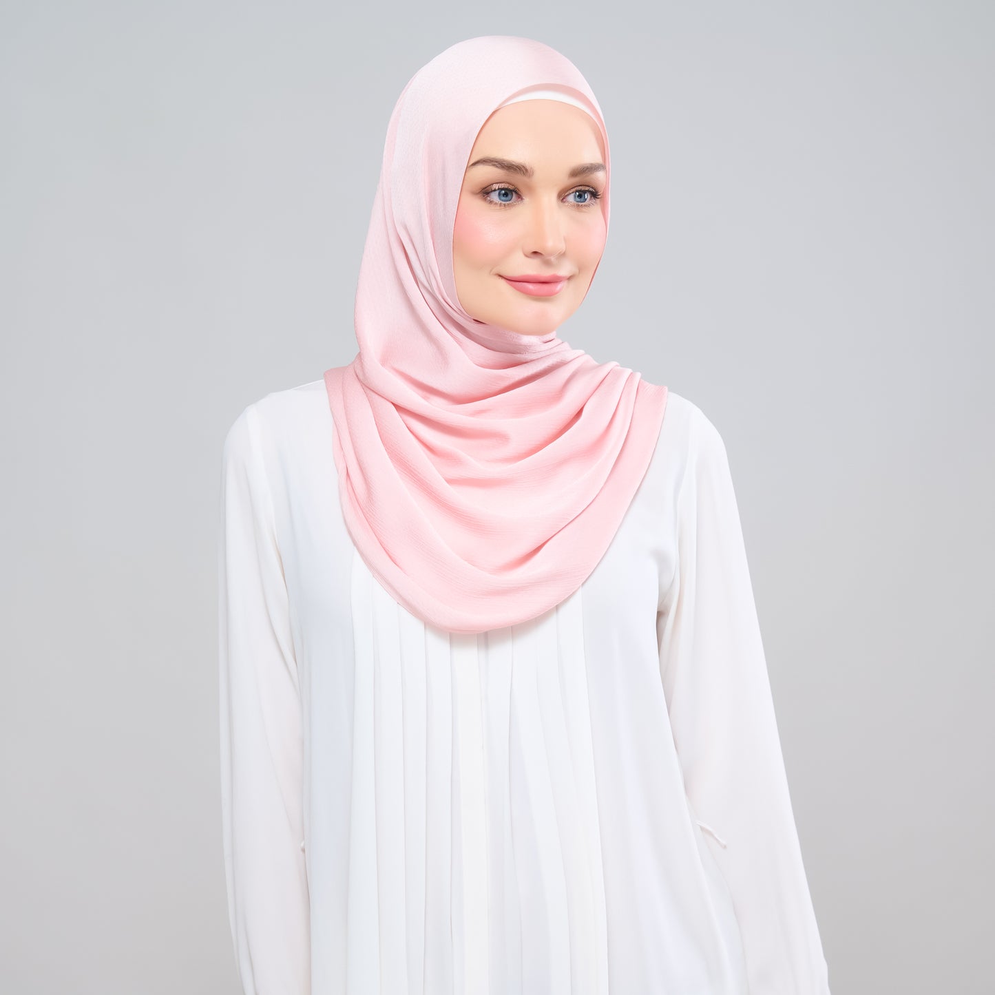 Scarlet Silk Shawl in Rose Pink