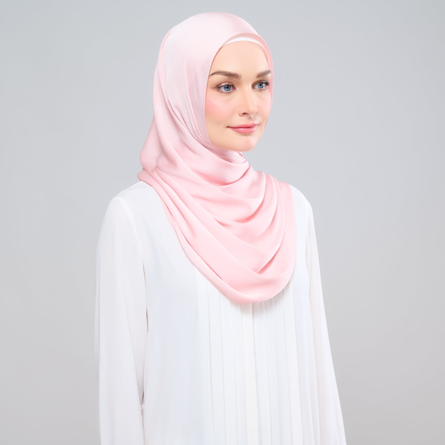 Scarlet Silk Shawl in Rose Pink