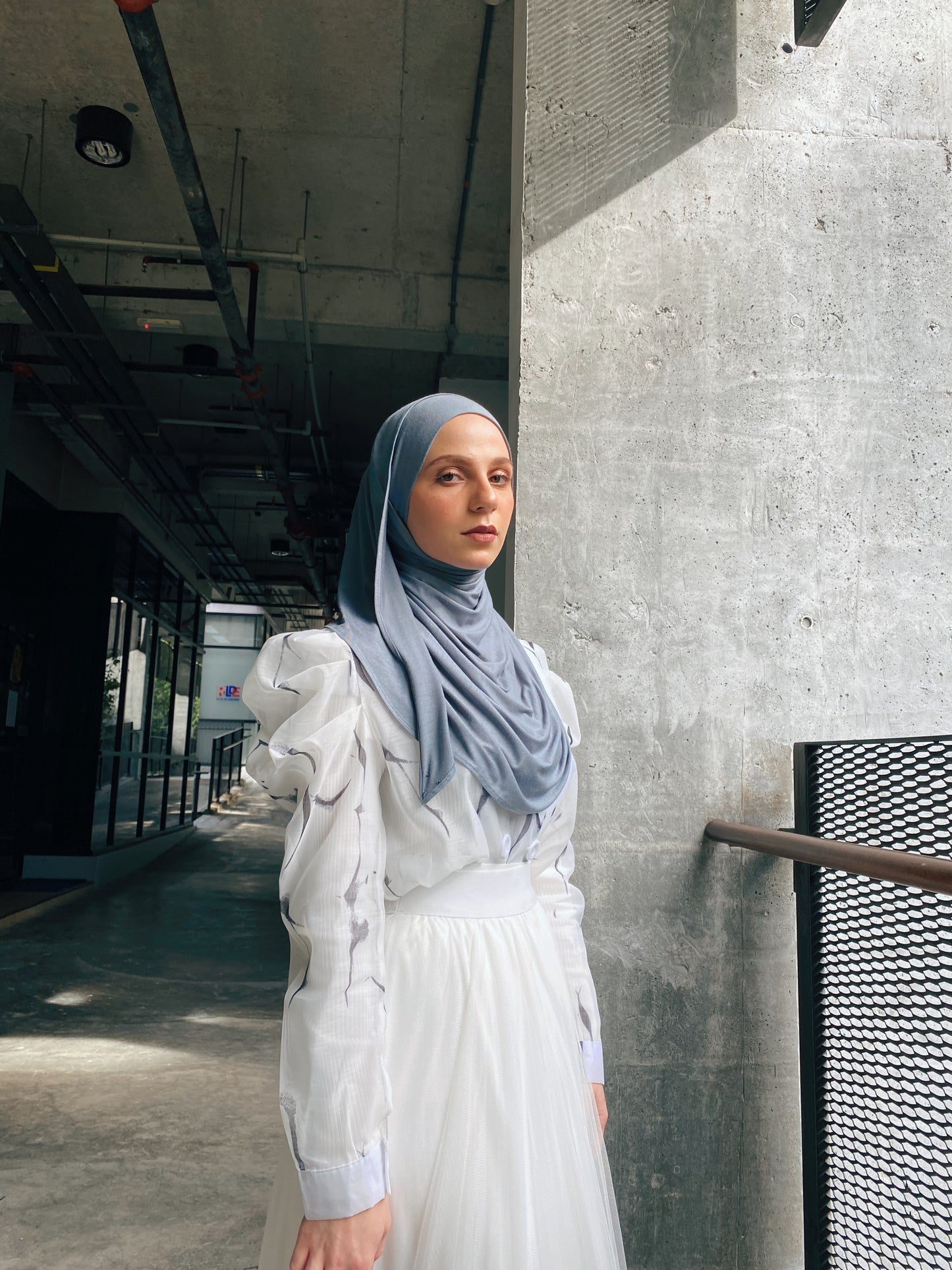 Tie-Back Cozy in Dusty Teal