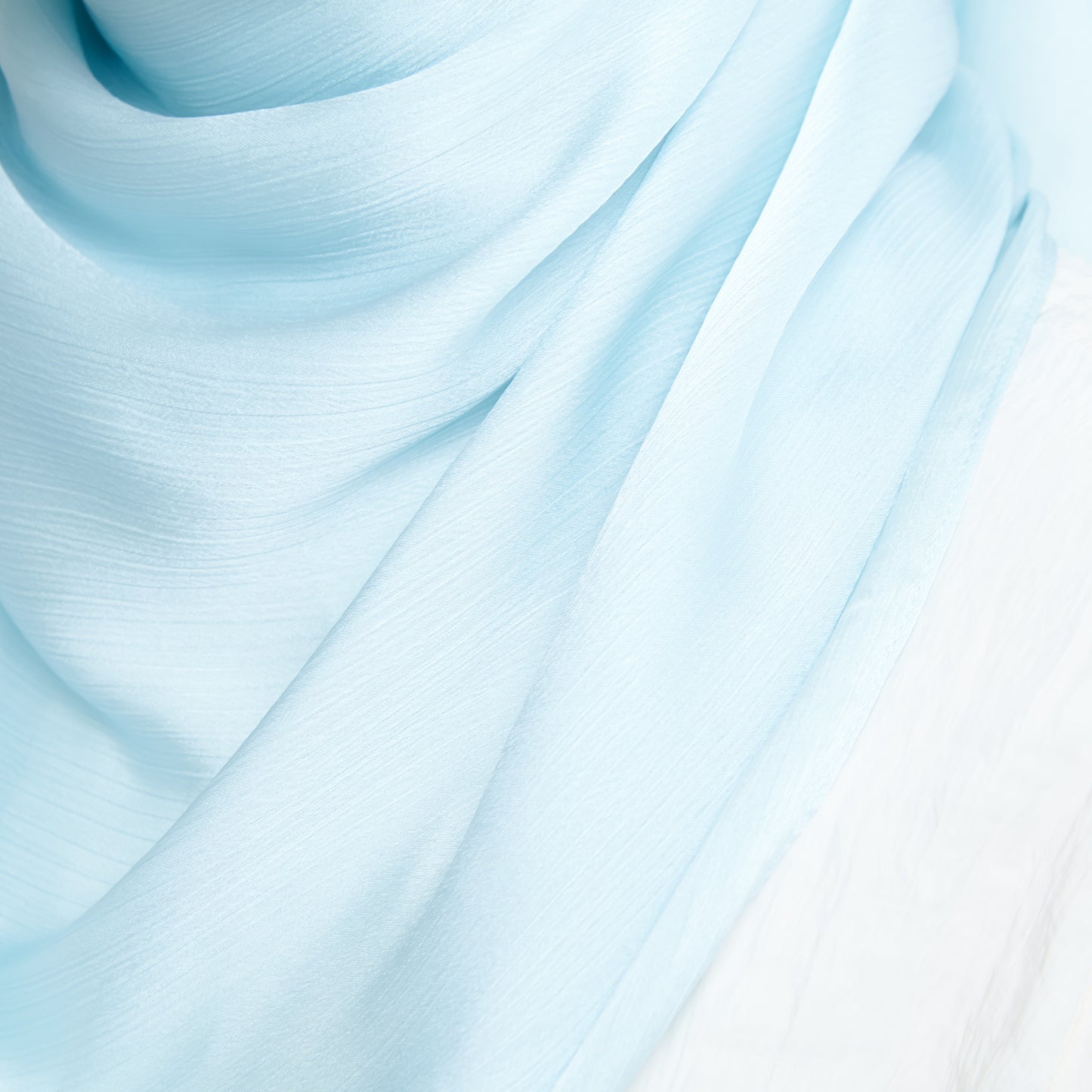 Medina Silk Shawl in Baby Blue