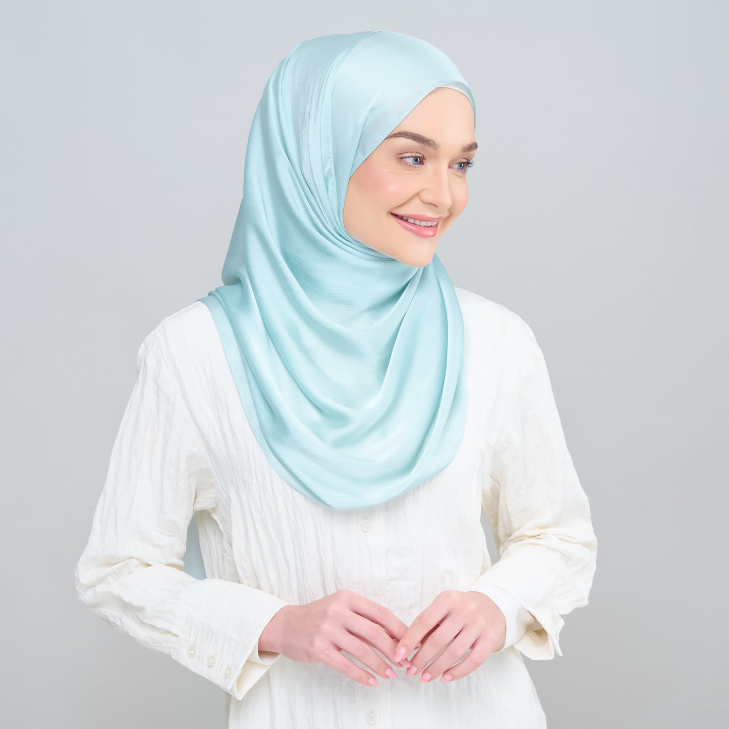 Medina Silk Shawl in Mint