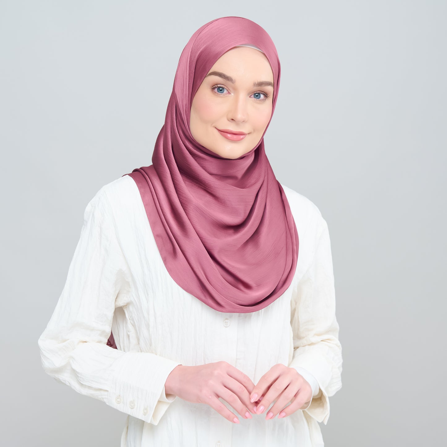 Medina Silk Shawl in Mulberry