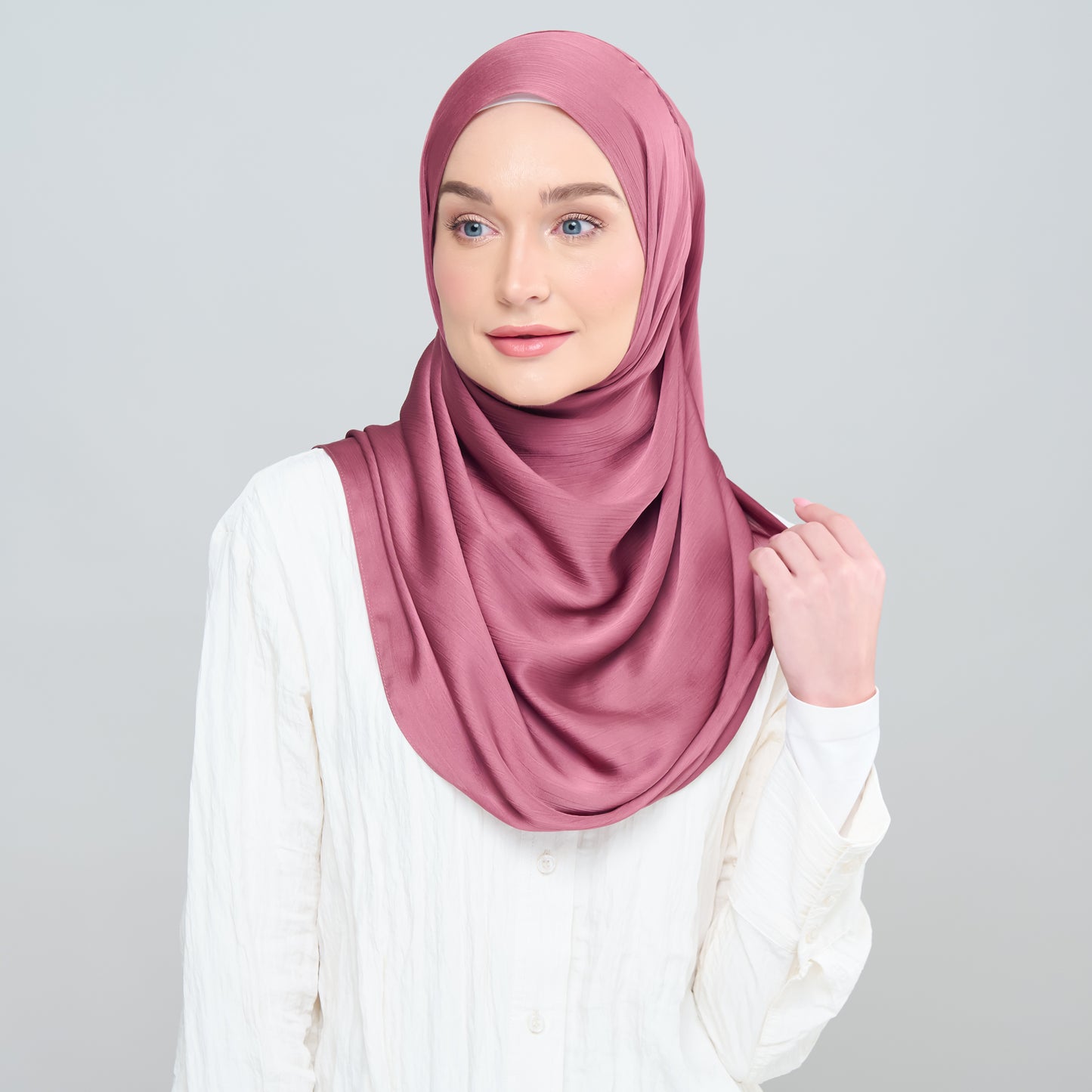 Medina Silk Shawl in Mulberry