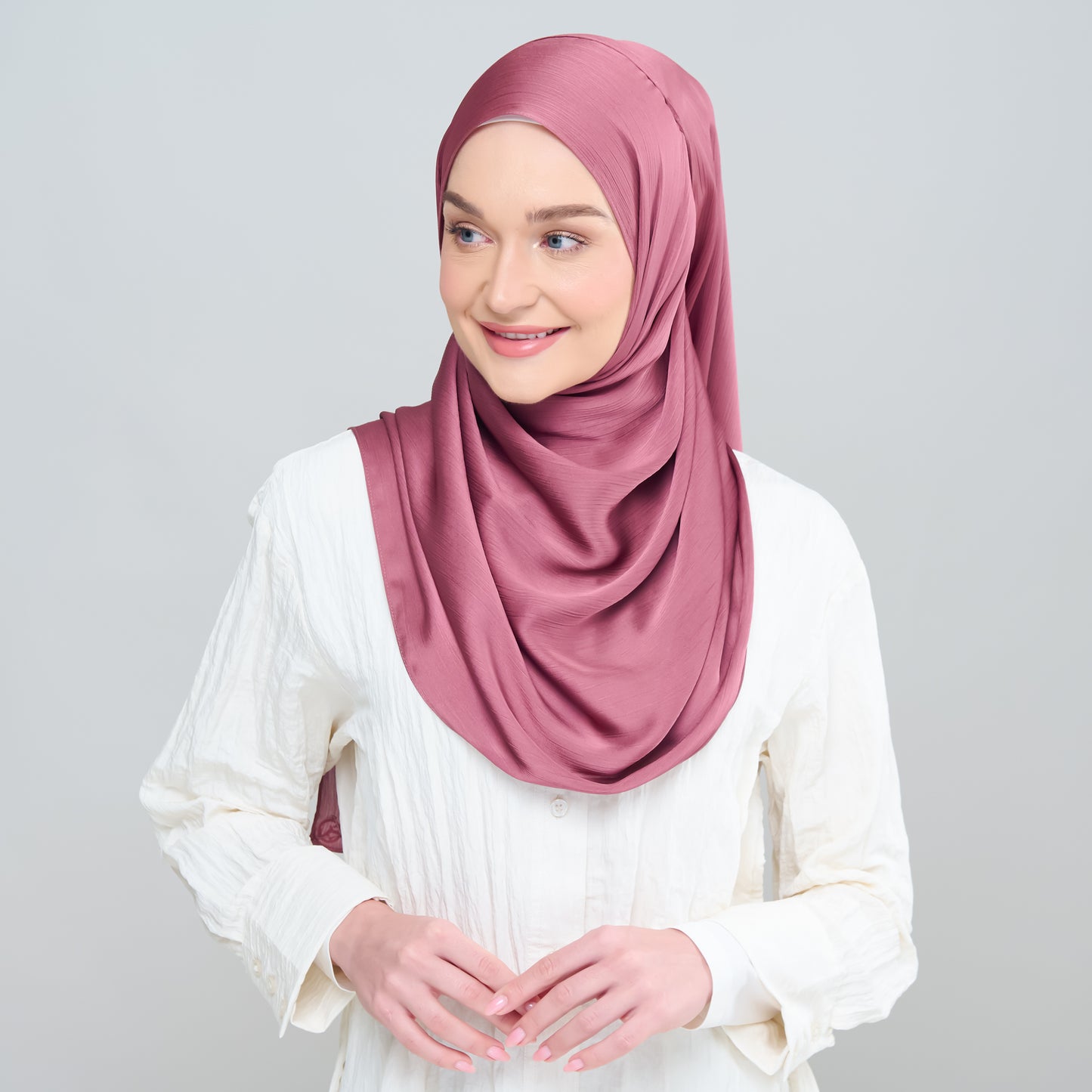 Medina Silk Shawl in Mulberry