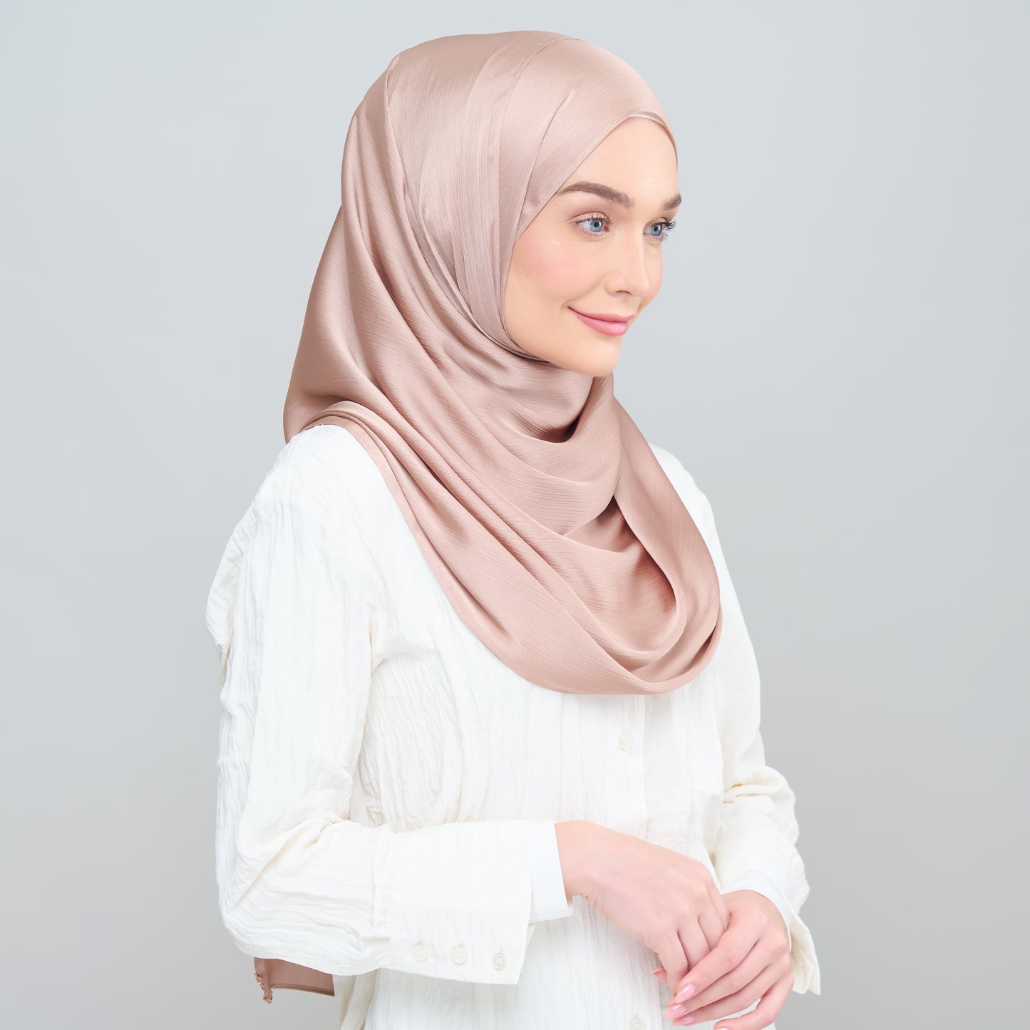 Medina Silk Shawl in Toffee
