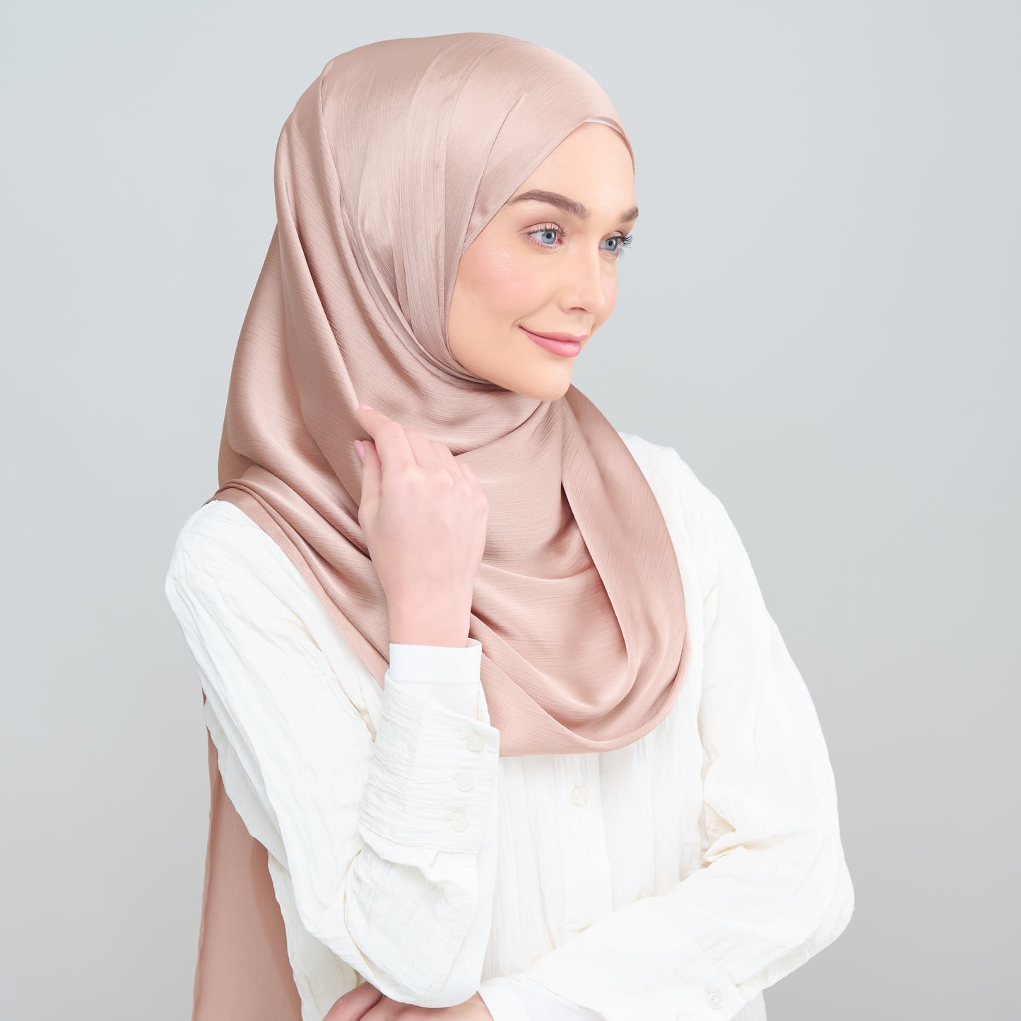 Medina Silk Shawl in Toffee