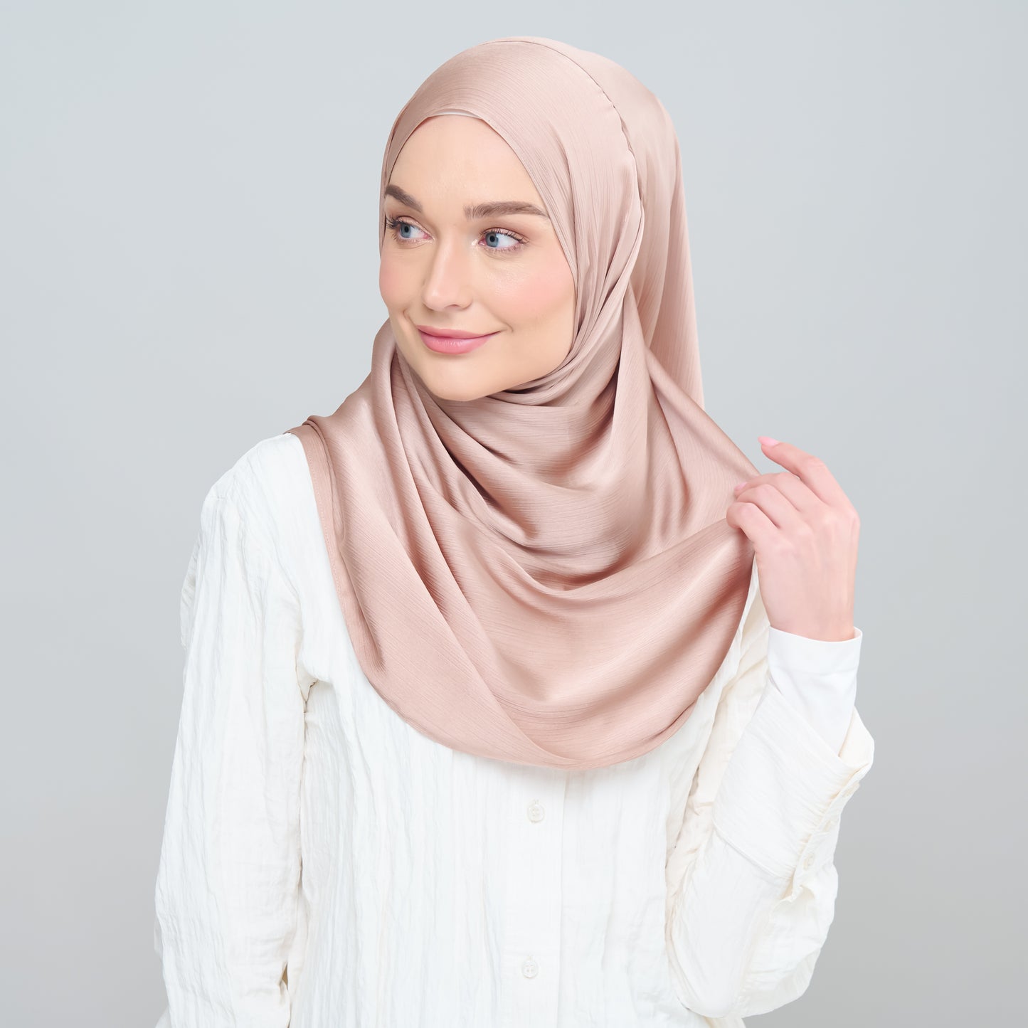 Medina Silk Shawl in Toffee