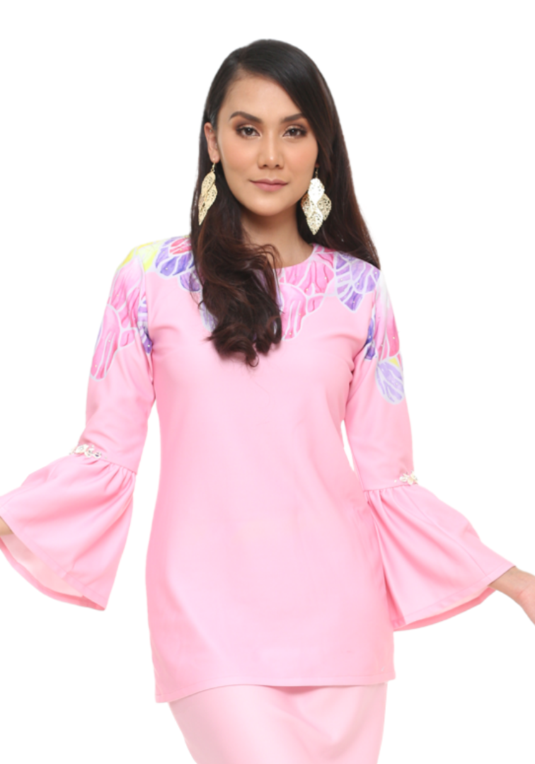 Mariposa Bell Sleeve Top in Pink