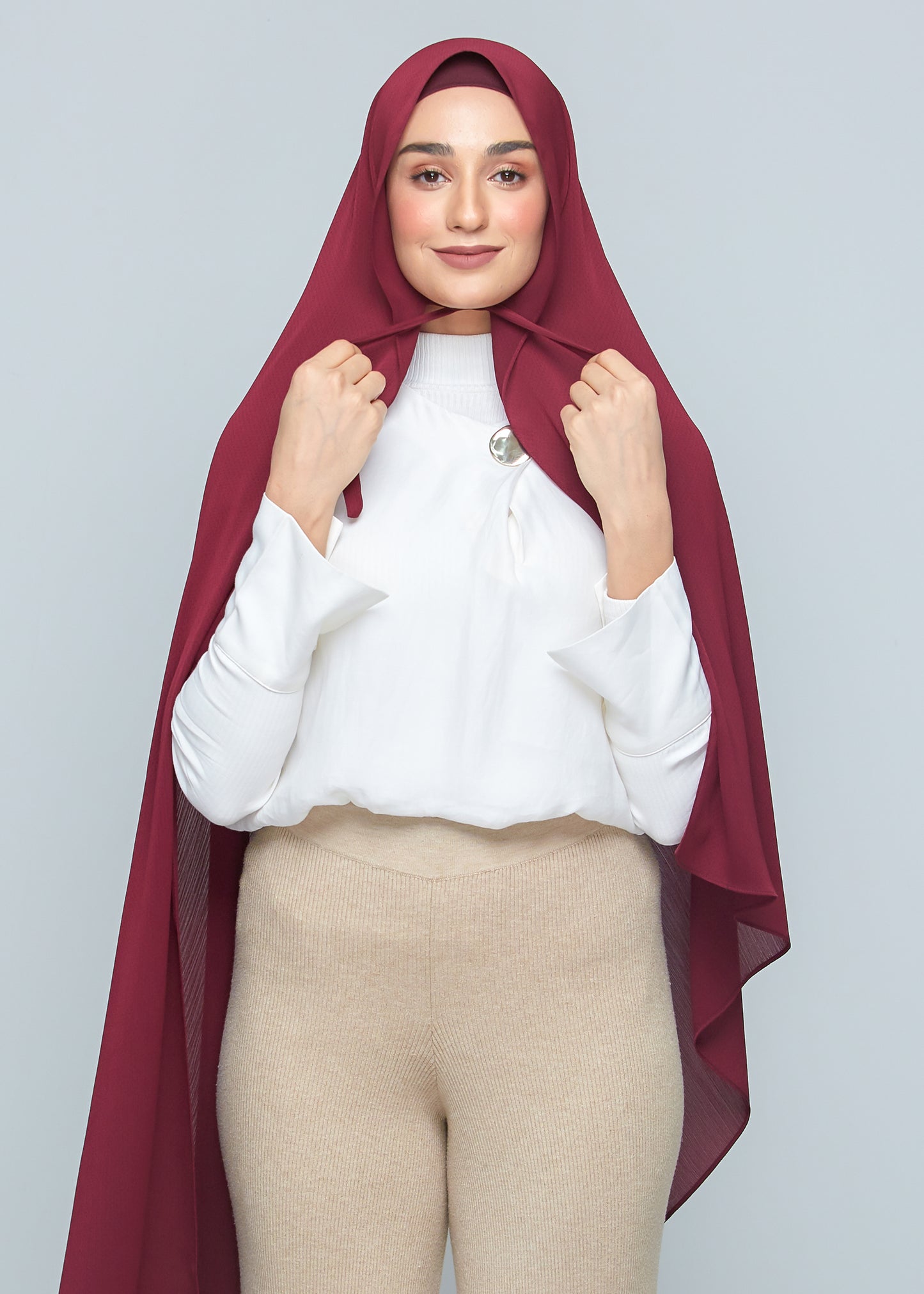 Lily Set in Mahagony Red
