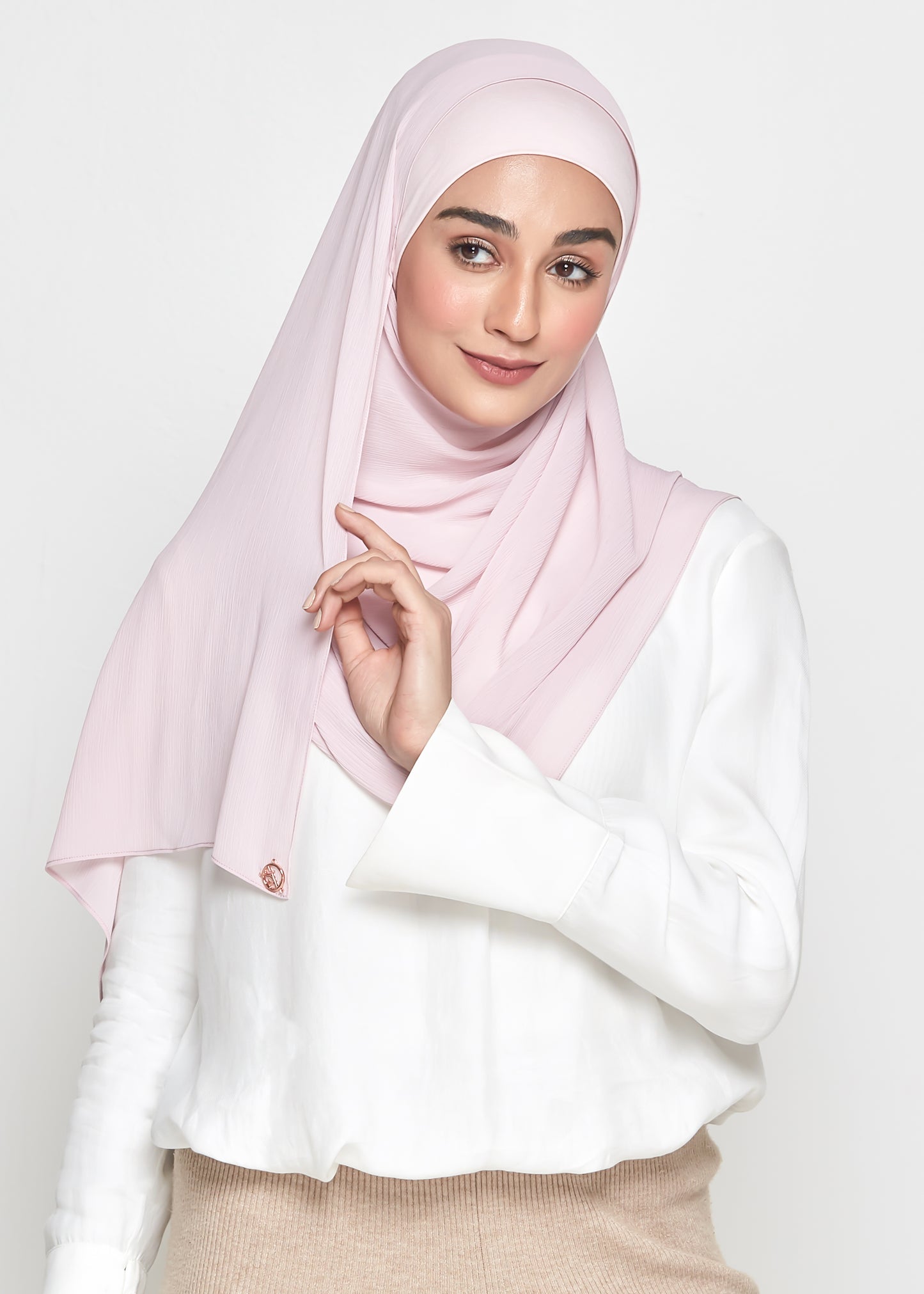 Chiffon Dolce in Blush Pink (Semi-Instant)