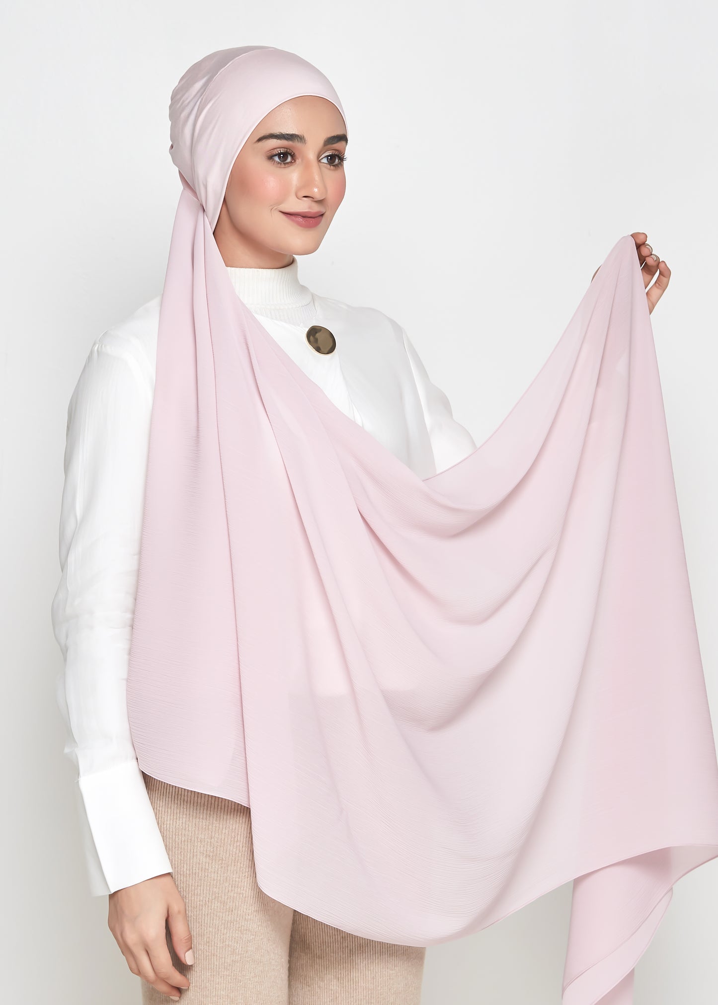 Chiffon Dolce in Blush Pink (Semi-Instant)