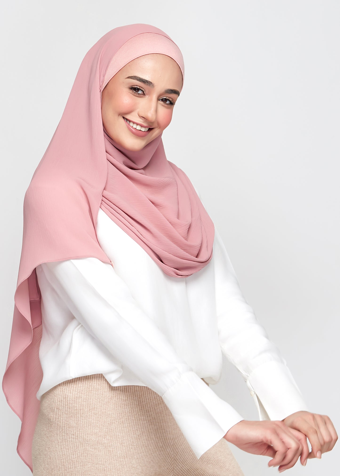 Chiffon Dolce in Dusty Pink (Semi-Instant)