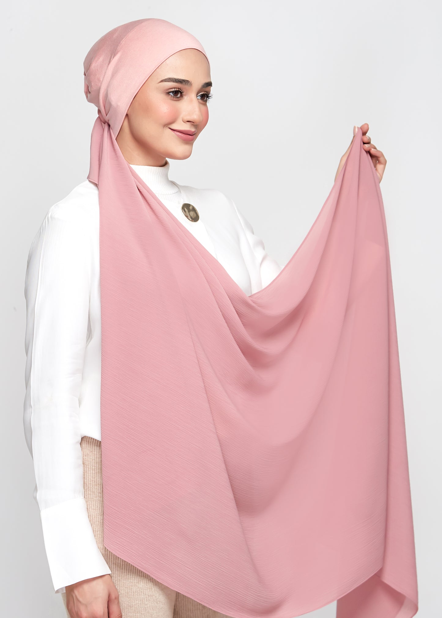 Chiffon Dolce in Dusty Pink (Semi-Instant)