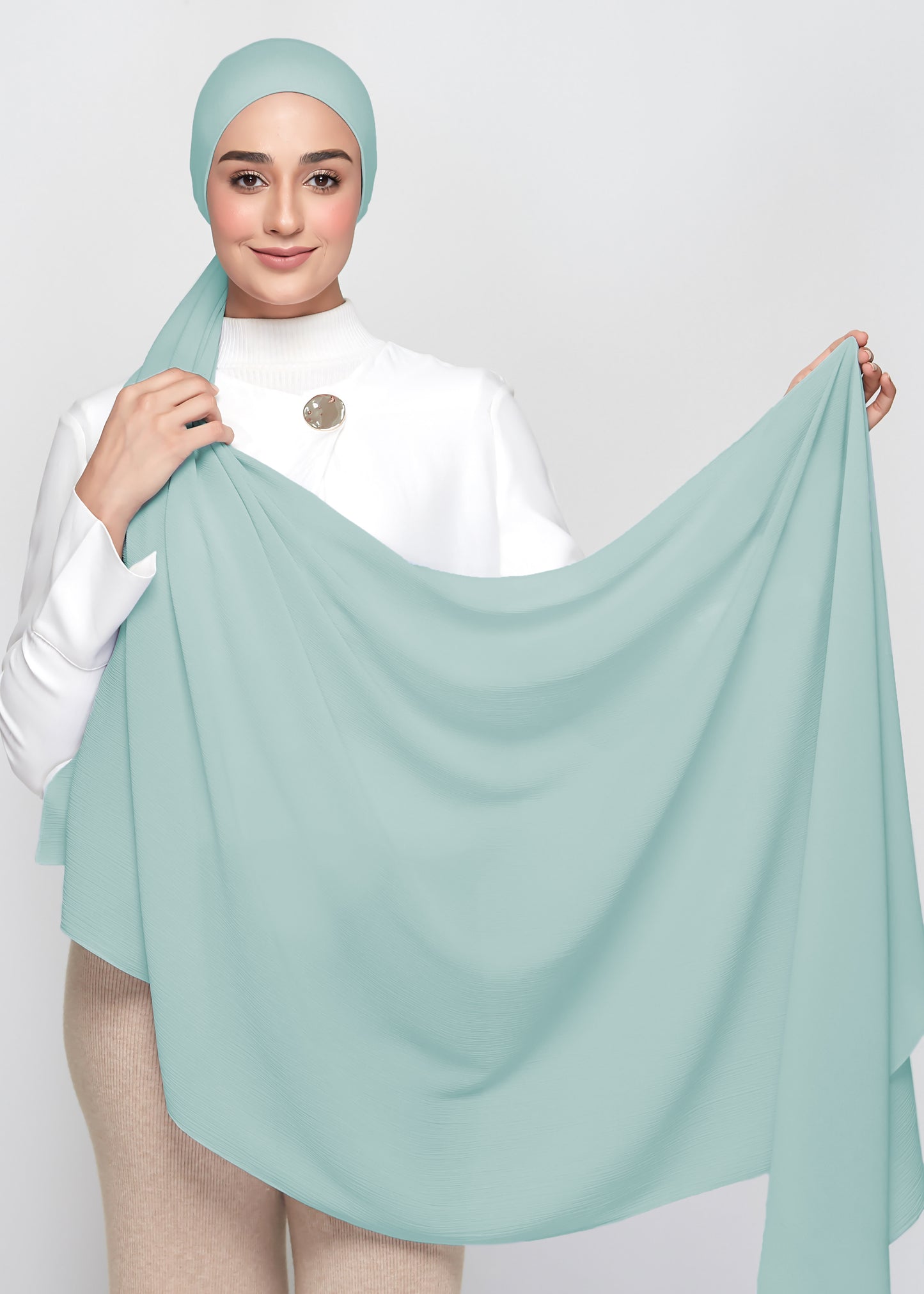 Chiffon Dolce in Turkish Blue (Semi-Instant)