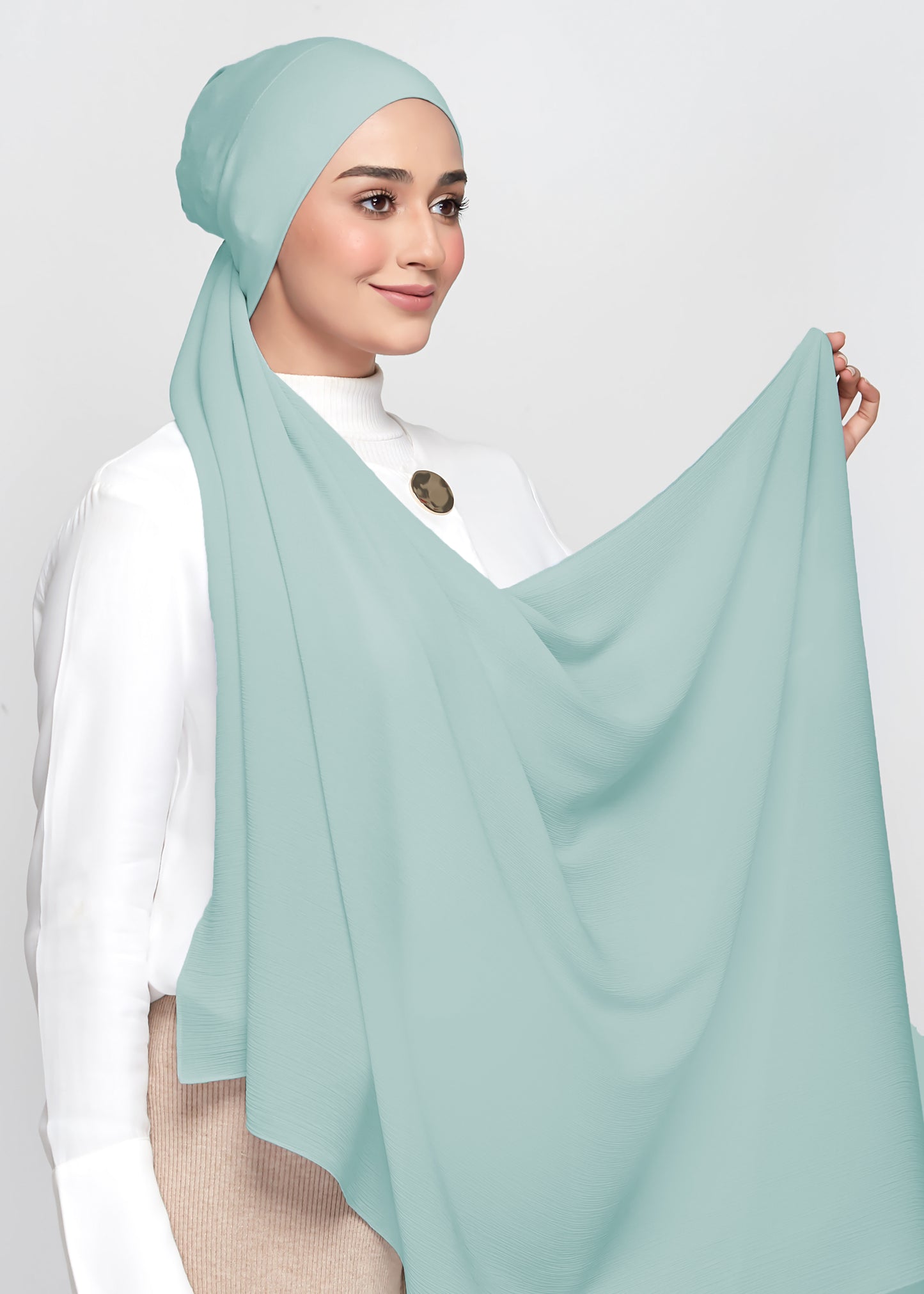 Chiffon Dolce in Turkish Blue (Semi-Instant)
