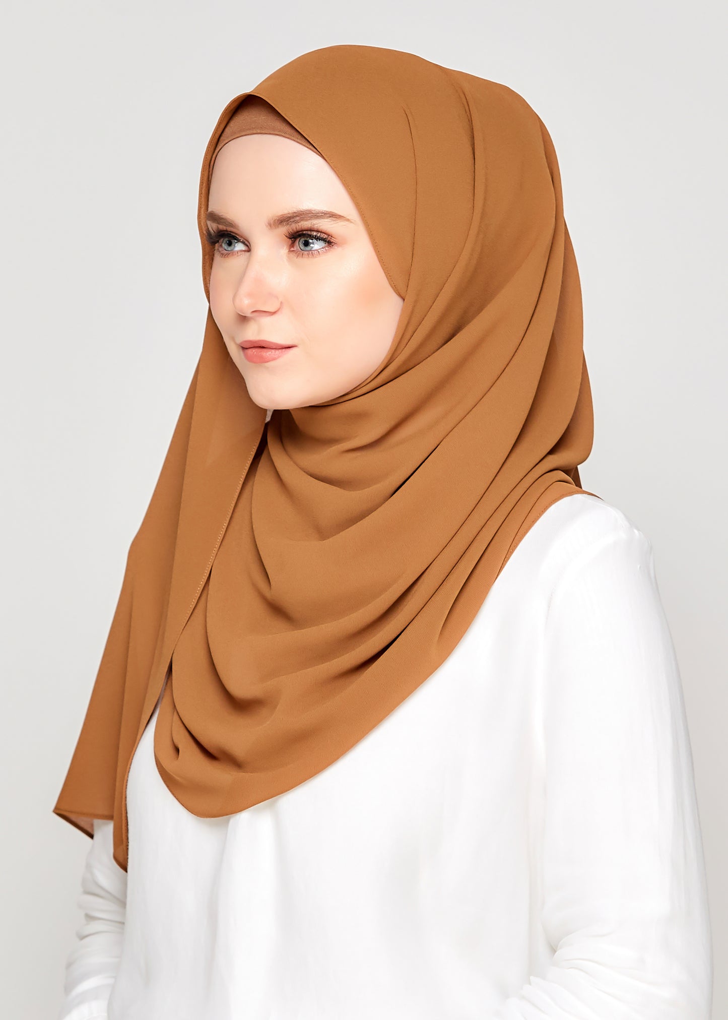Tie-Back Chiffon Gabana in Bronze