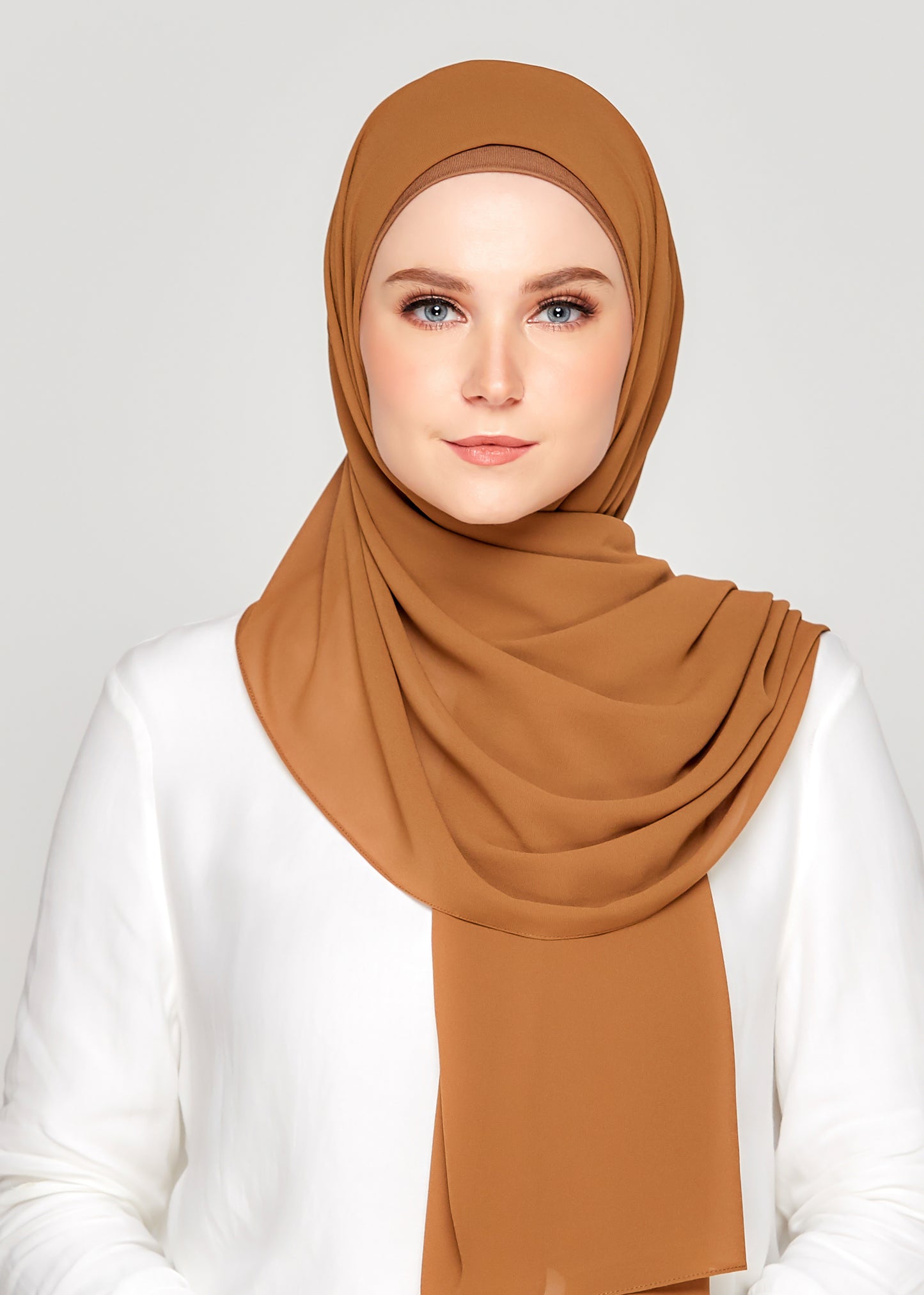 Tie-Back Chiffon Gabana in Bronze