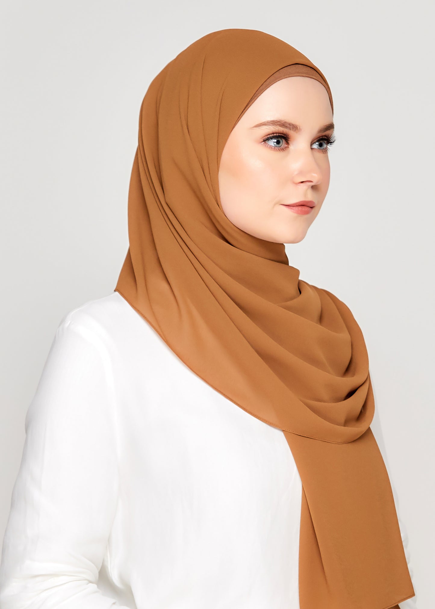 Tie-Back Chiffon Gabana in Bronze