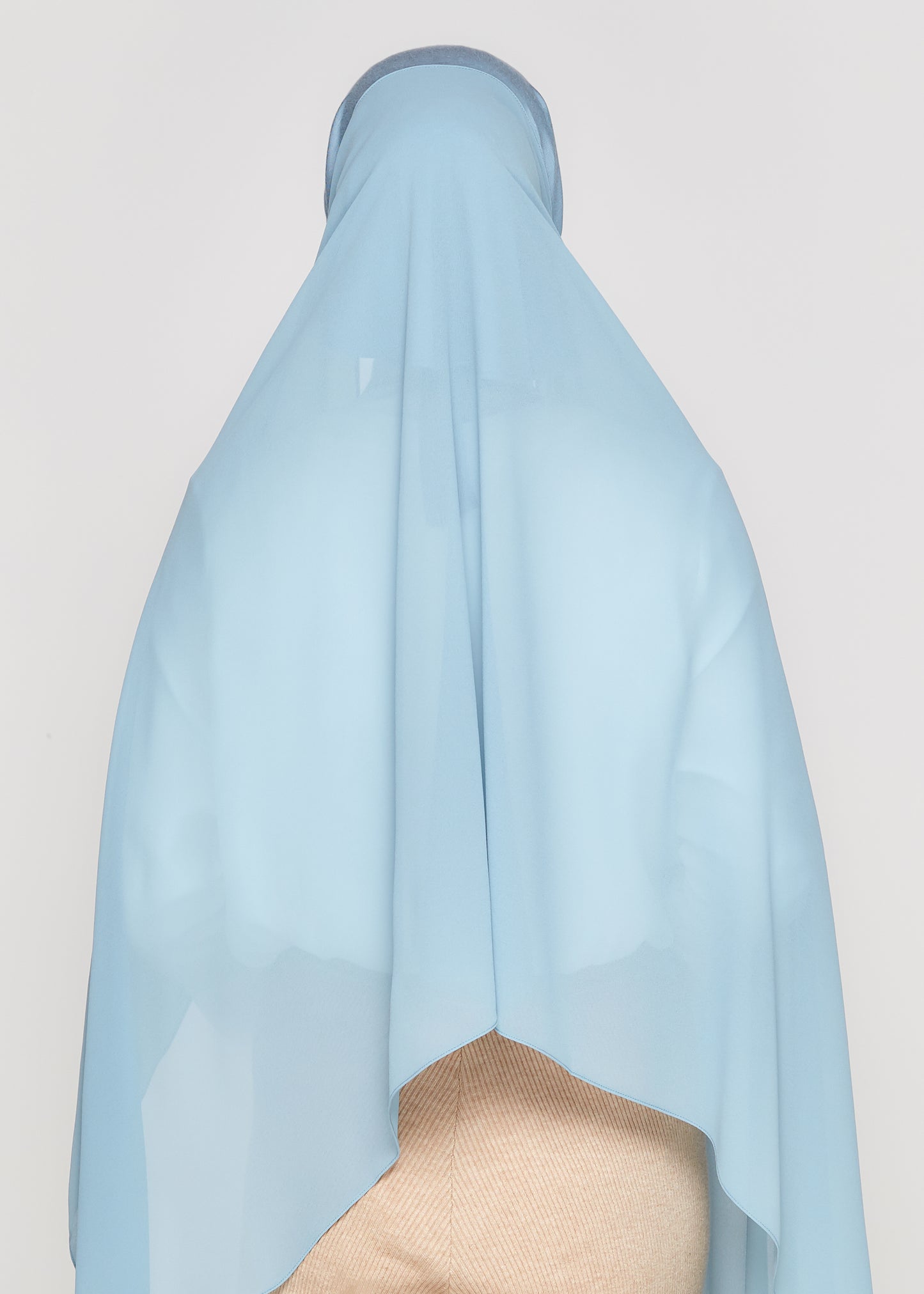 Tie-Back Chiffon Gabana in Maya Blue