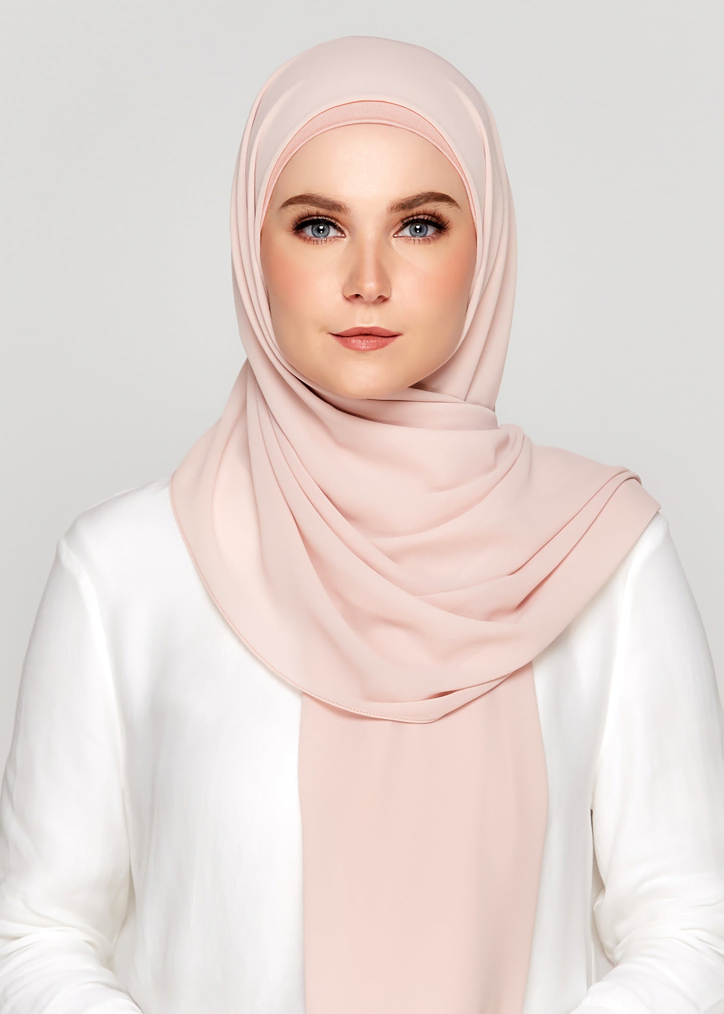 Tie-Back Chiffon Gabana in Rose Quartz
