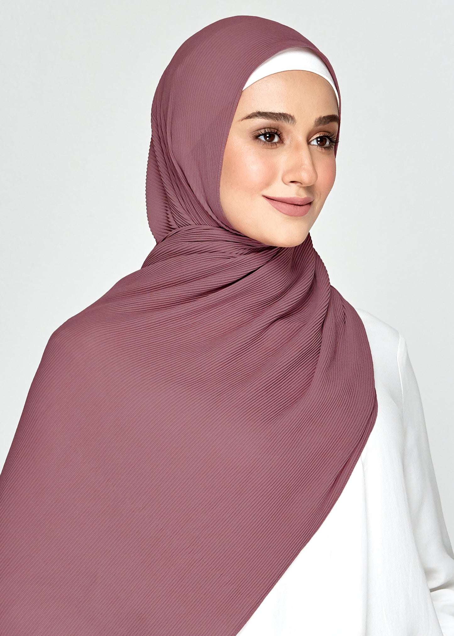 SL MINI PLEATS in Antique Mauve