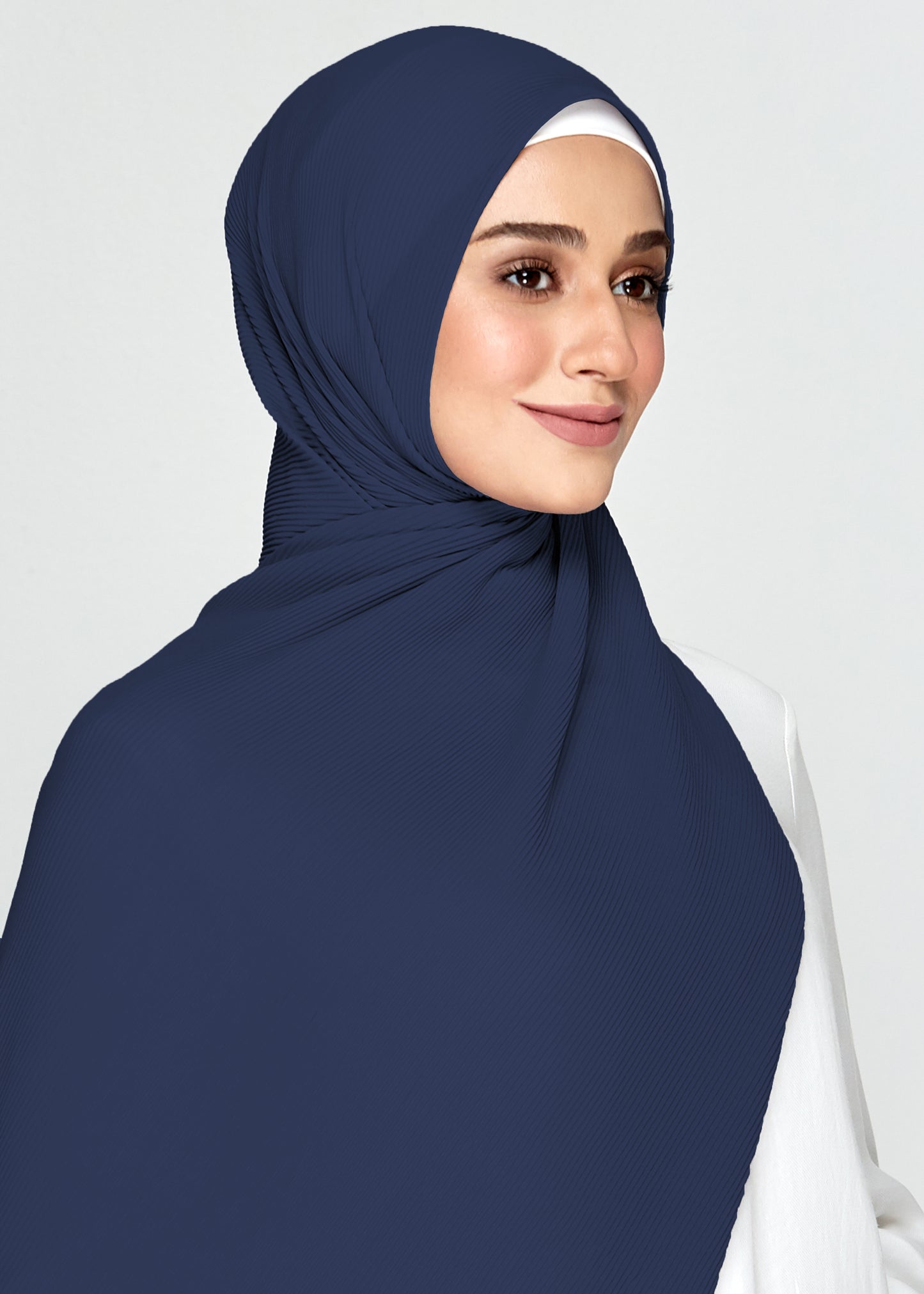 SL MINI PLEATS in Midnight Blue