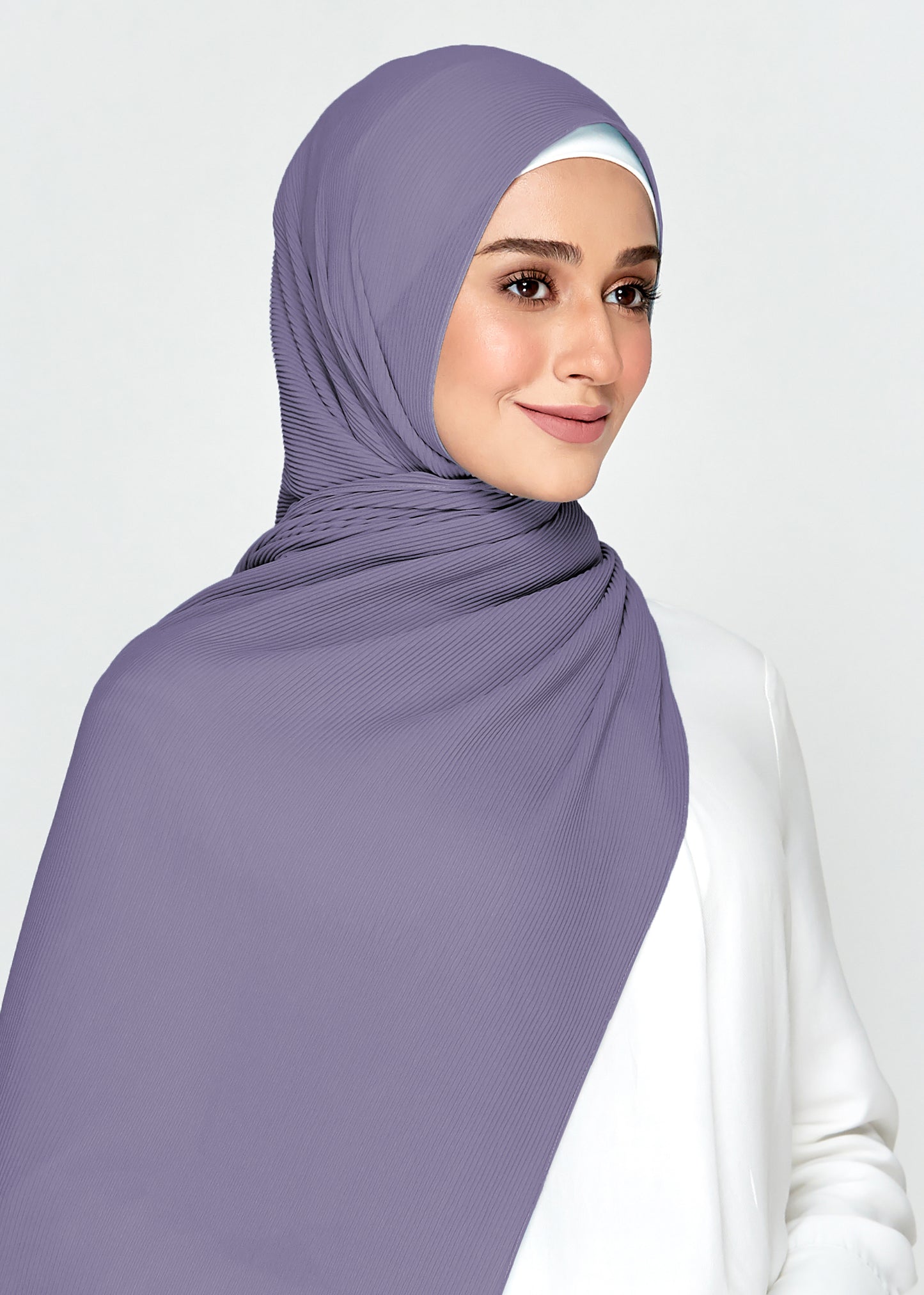 SL MINI PLEATS in Dark Orchid