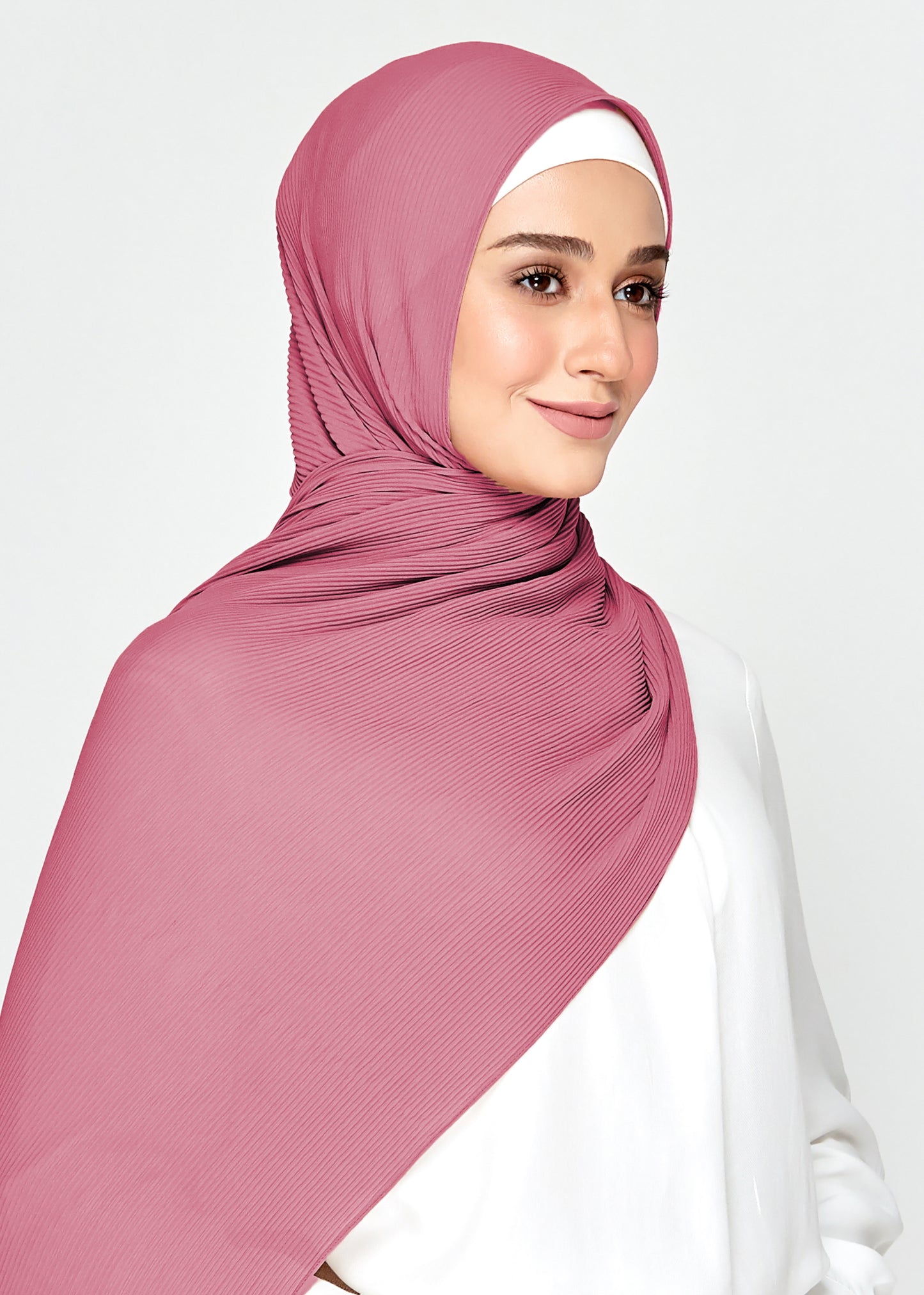 SL MINI PLEATS in Dusty Fuschia