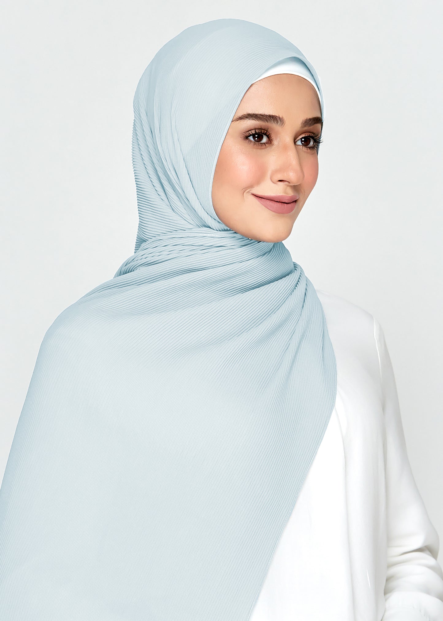 SL MINI PLEATS in Sky Blue