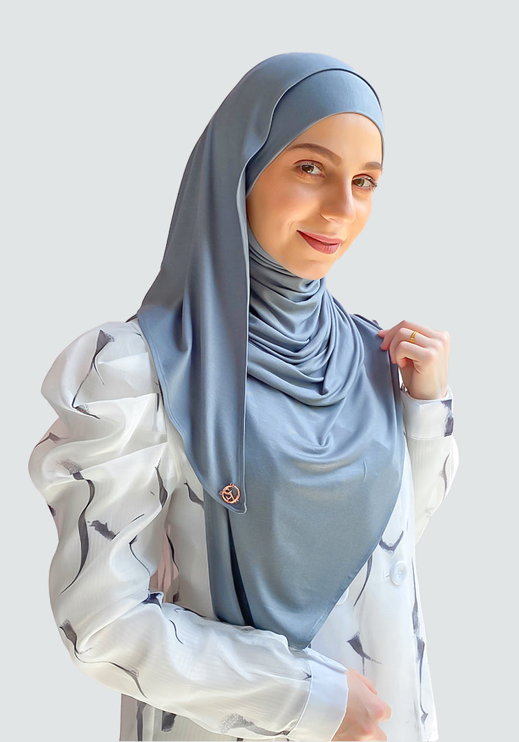 Tie-Back Cozy in Dusty Teal