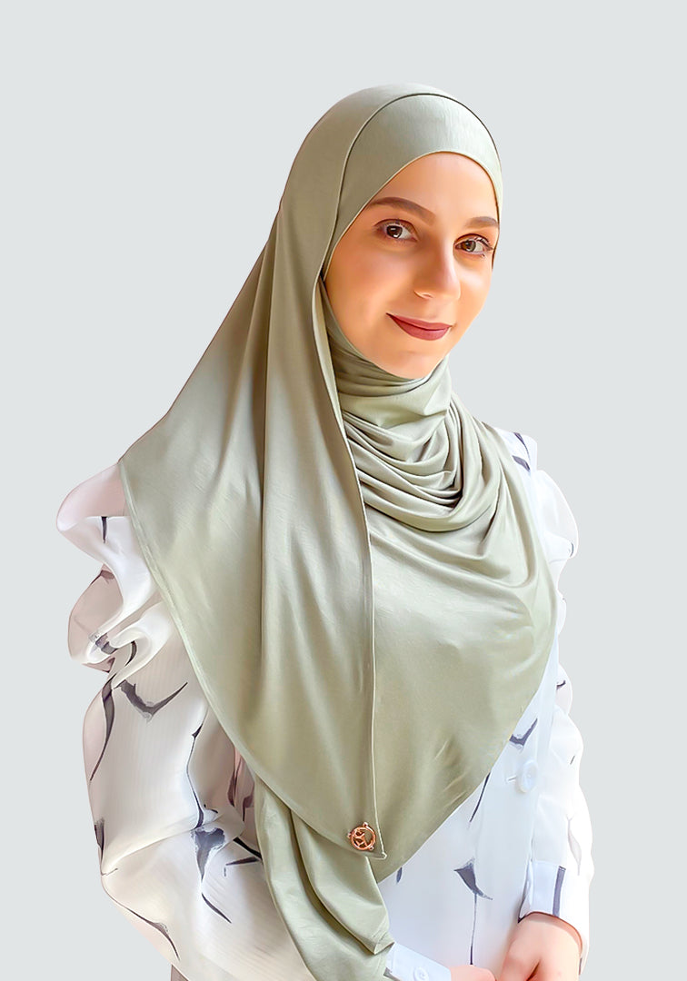 Tie-Back Cozy in Matcha Green