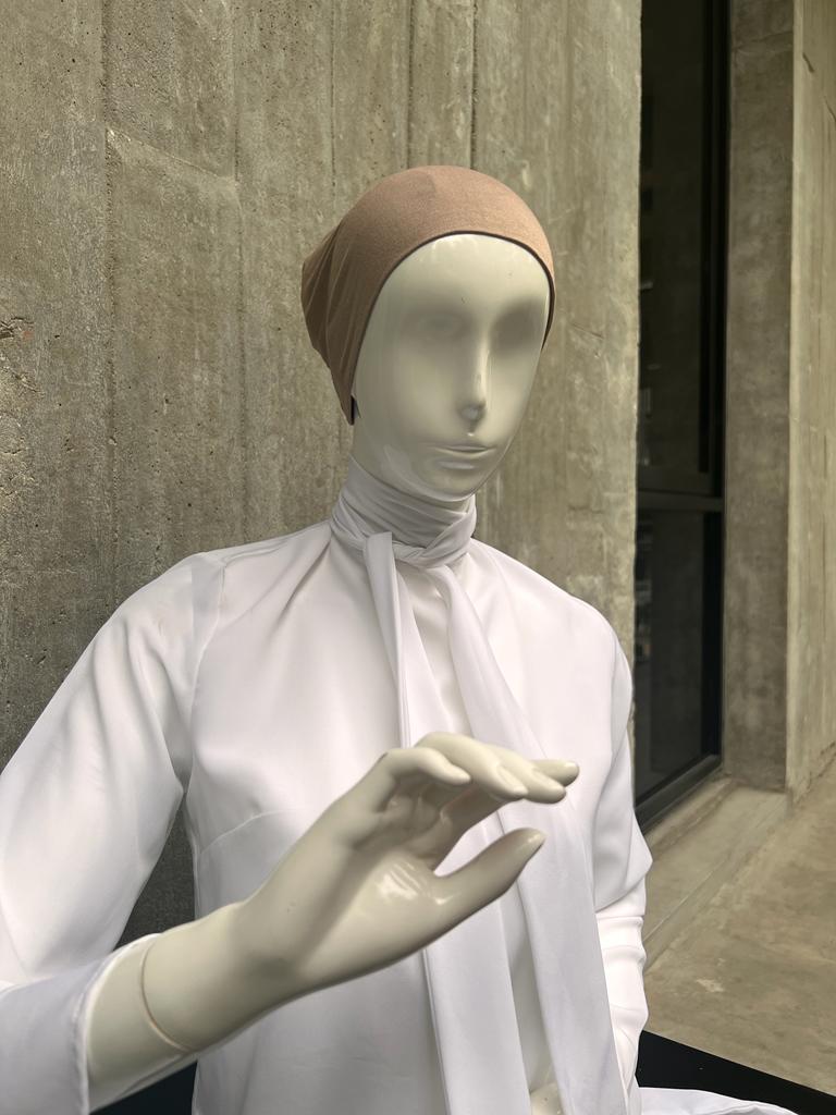 Viscose Snowcap in Nude Taupe