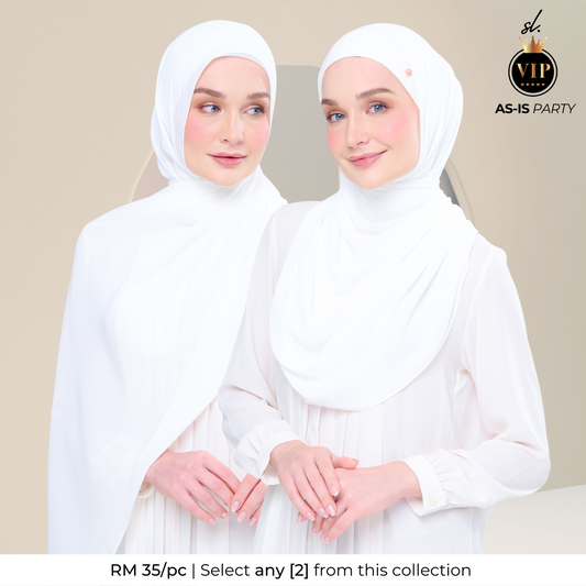 [As-Is] Semi-Instant 2IN1 Laura in Bridal White