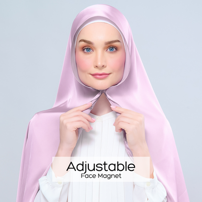 [As-Is] Instant Tag n' Go Shawl l Satin Silk in Light Orchid
